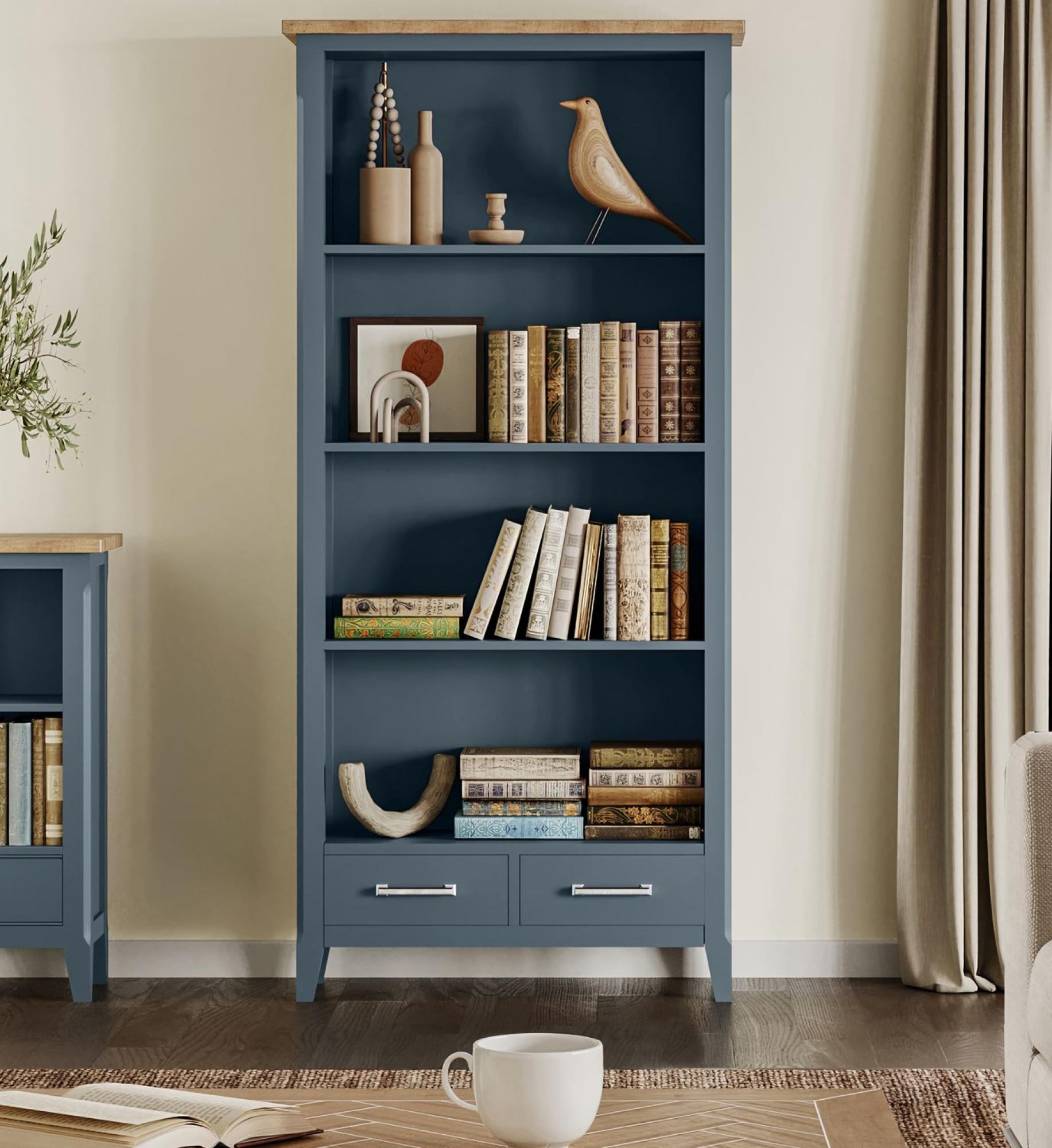 Signature Blue Bookcase - Tall