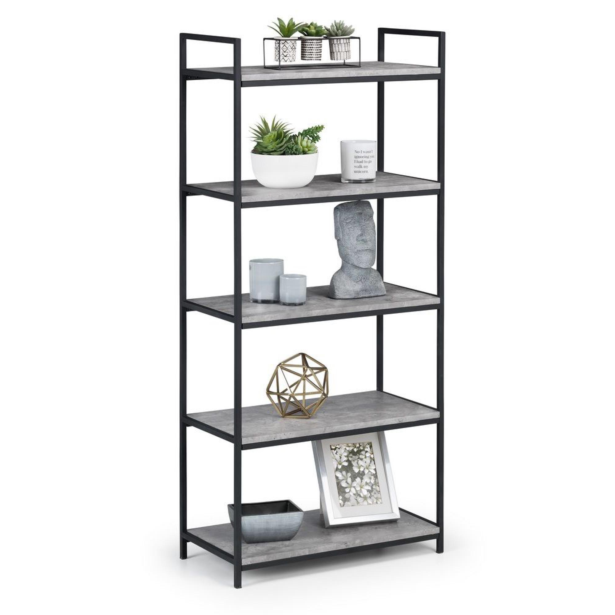 Staten Tall Bookcase - Concrete