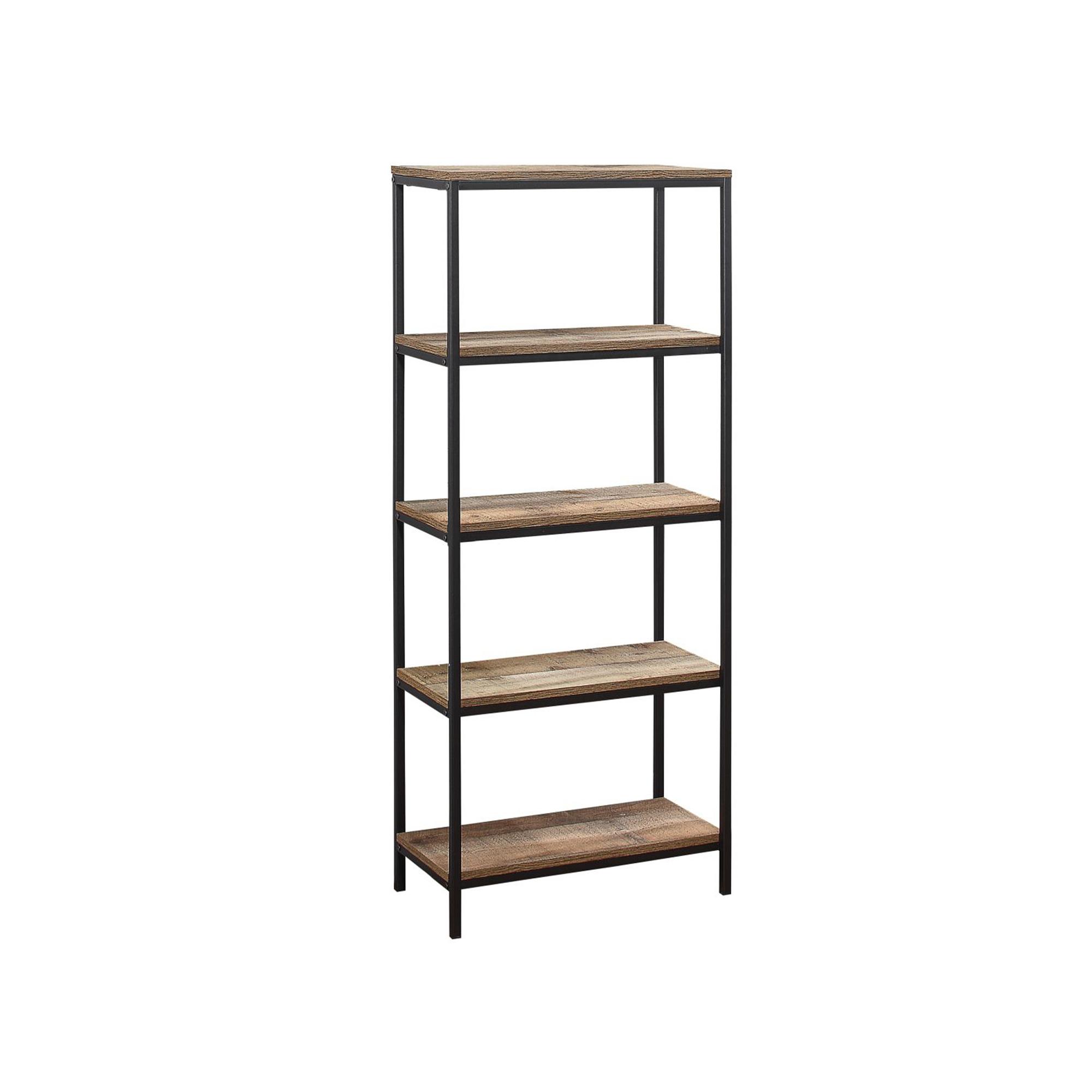 Urban Bookcase - Industrial Style - Tall - Rustic Wood