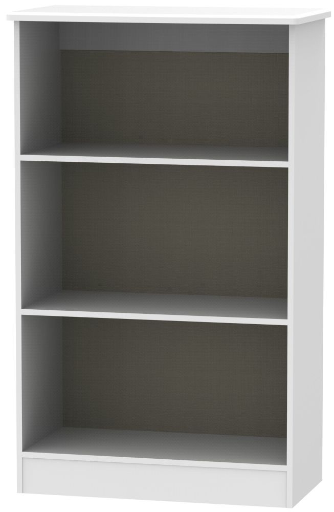 Camden Open Bookcase - High Gloss White