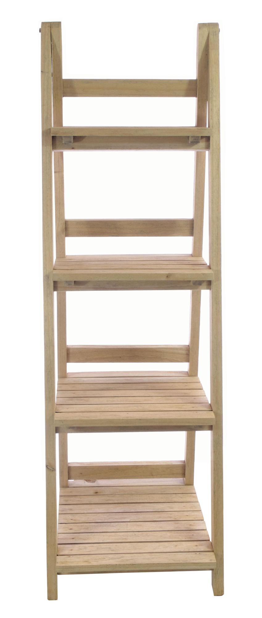 Vintage Mahogany Ladder Shelf Unit