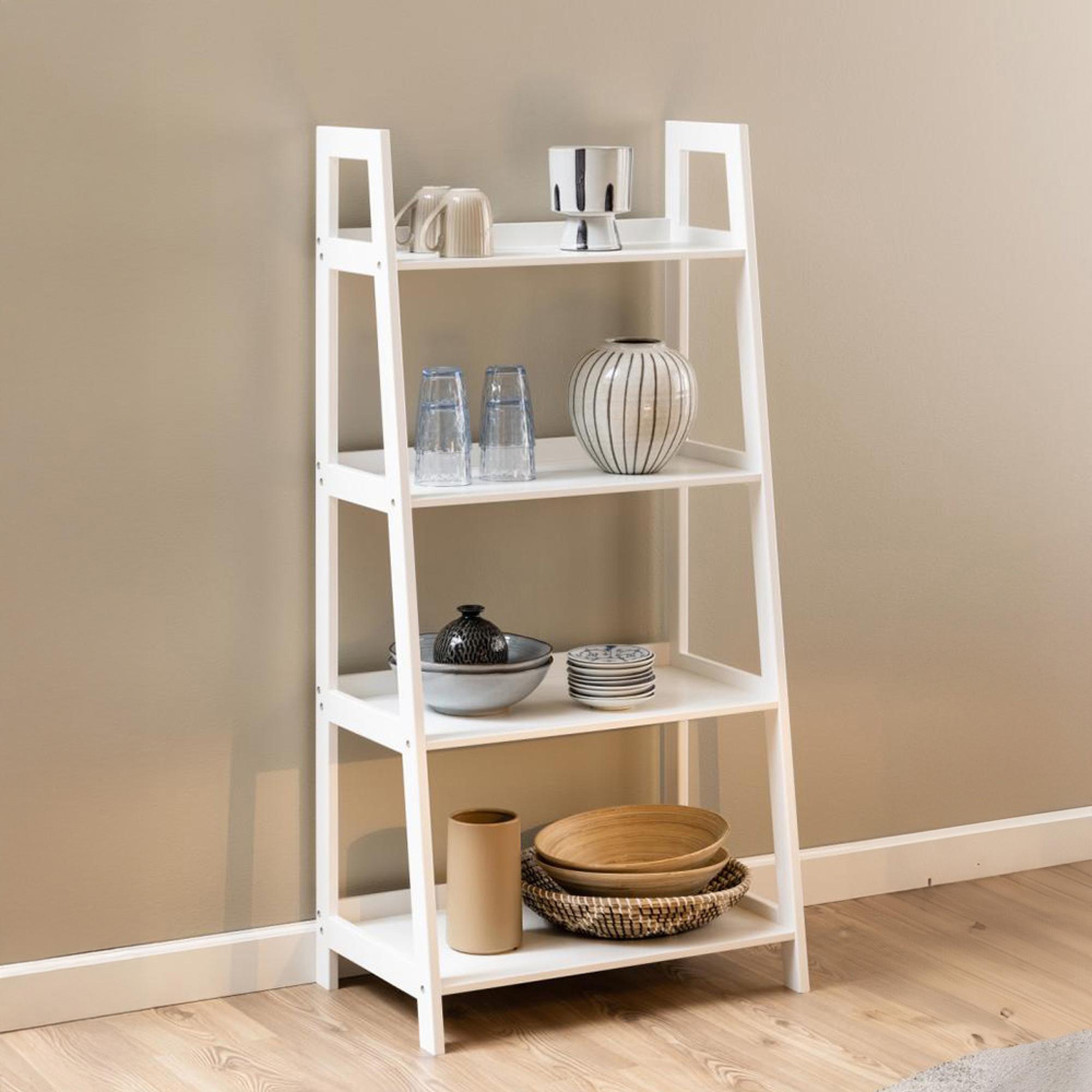 Wally Ladder Bookcase - Small - White