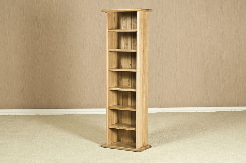 Shaker Oak CD Rack