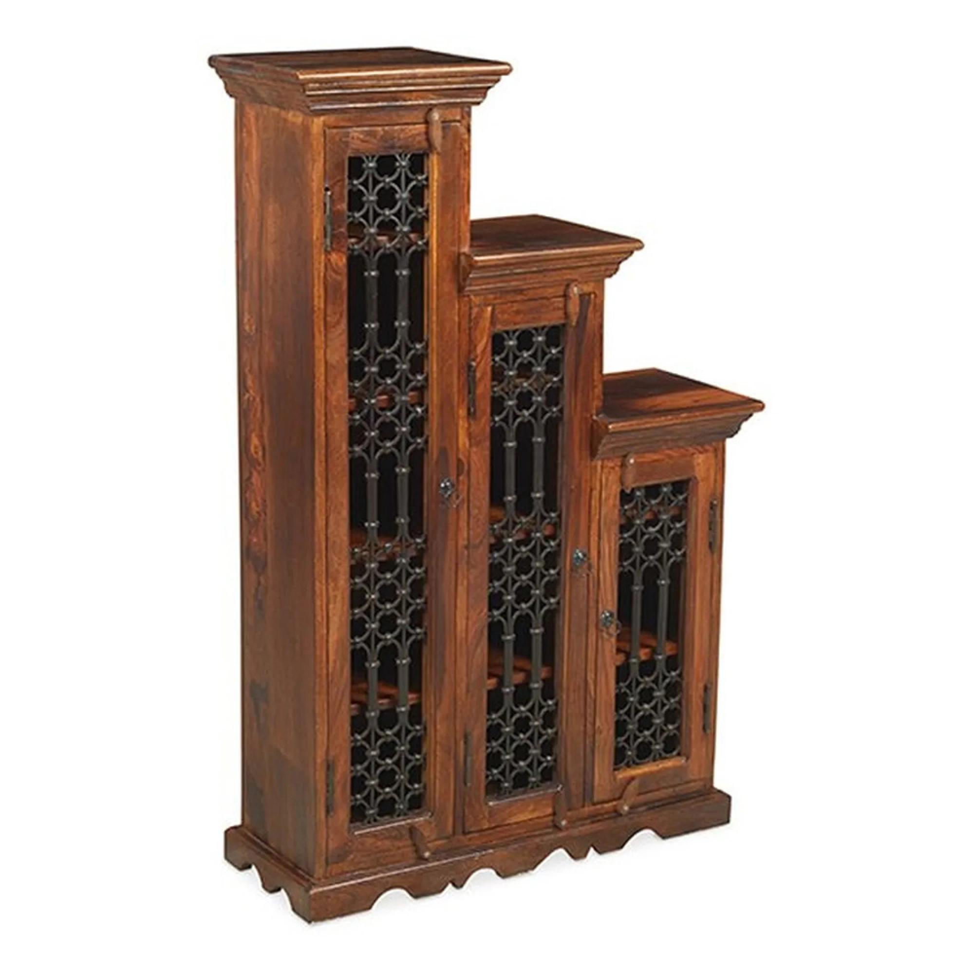 Indian Sheesham Highest Right CD Step Large Storage Unit