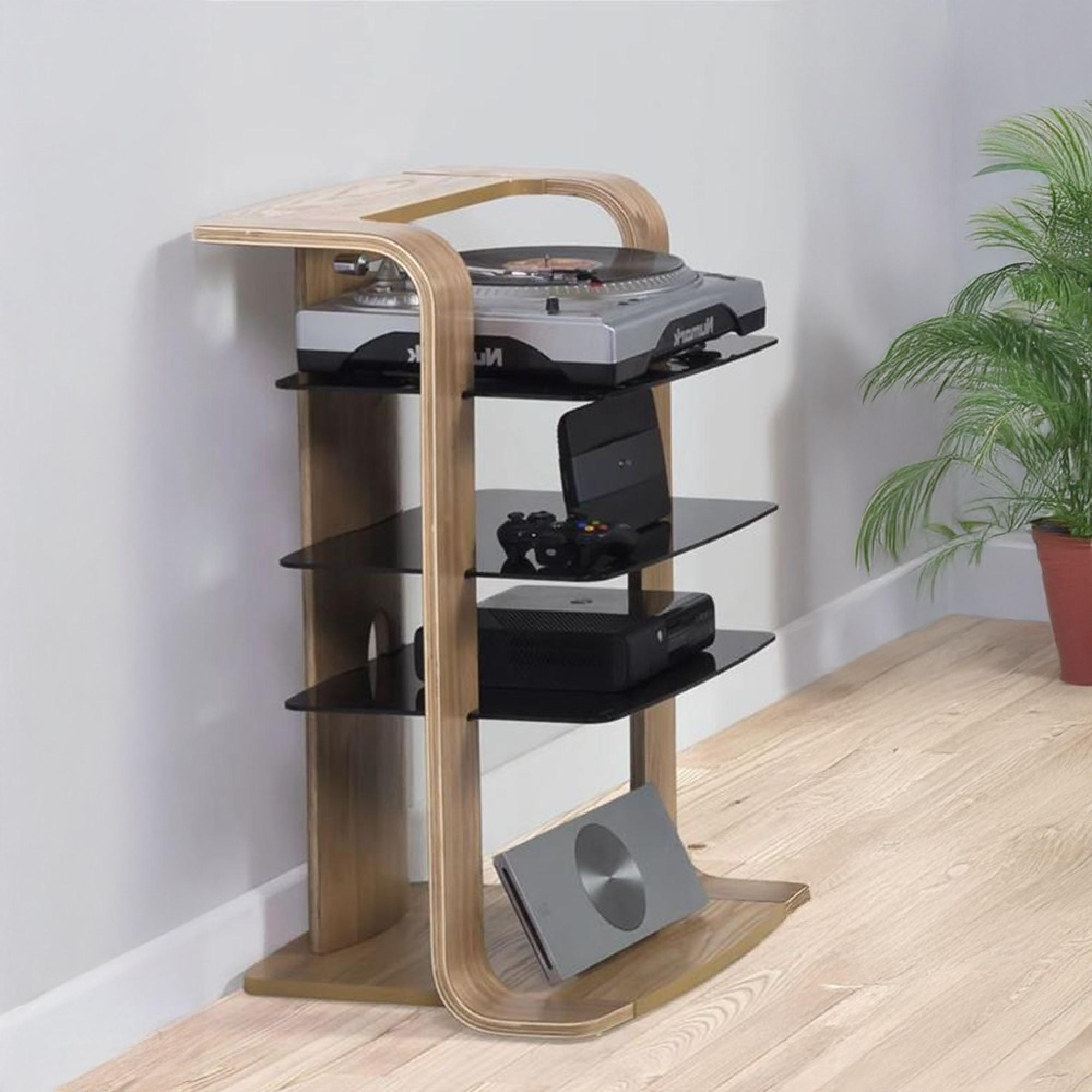 Curve Entertainment Unit - Oak - JF204