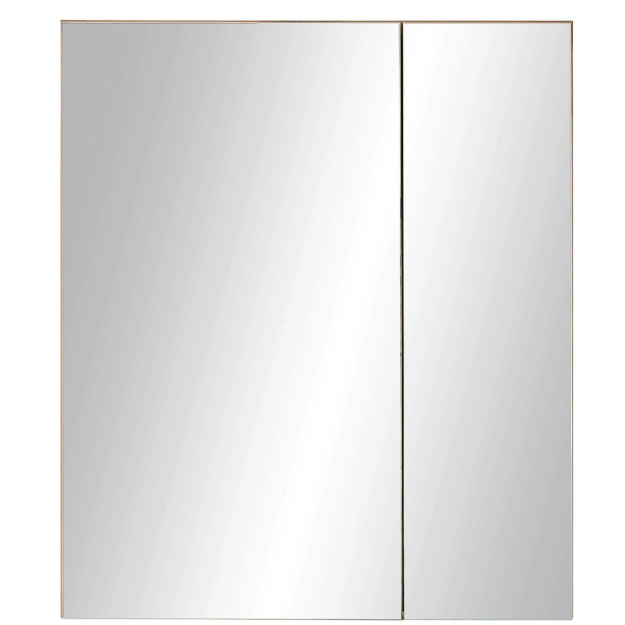 Austin Oak Mirrored Cabinet - 2 Door
