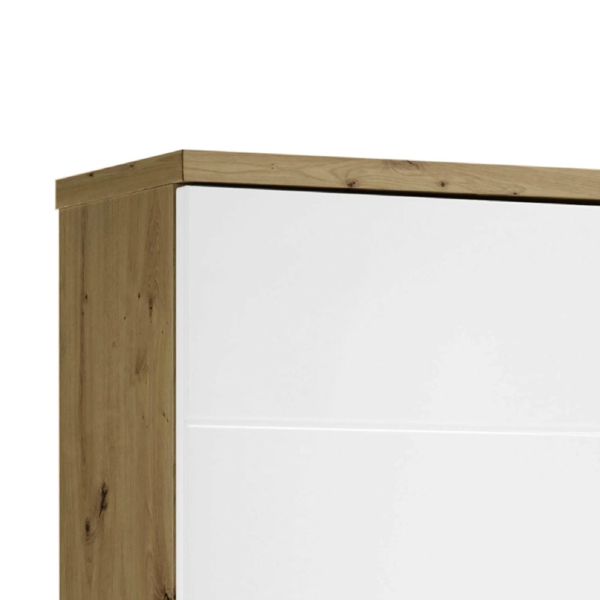 Pool White Gloss Wall Cabinet - 1 Door
