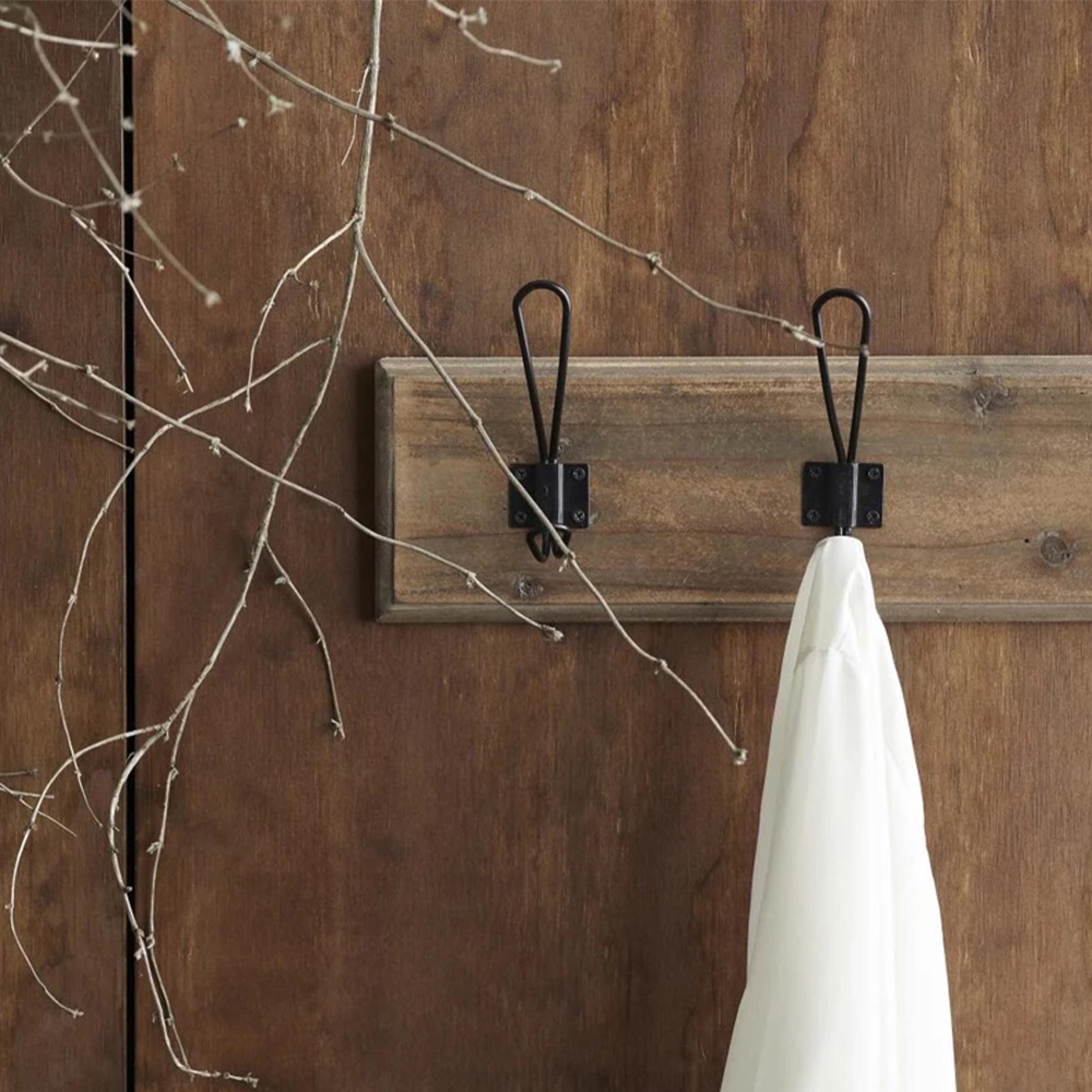 Caroni Coat Rack - Set of 2 - 3 Hooks - Natural