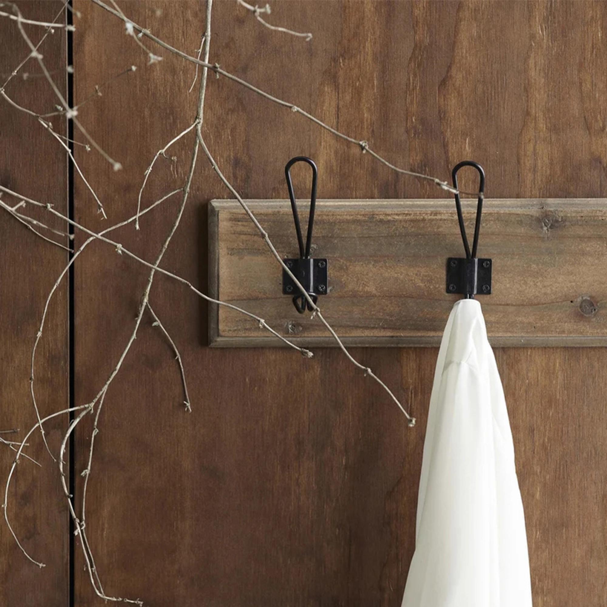Caroni Coat Rack - Set of 2 - 5 Hooks - Natural