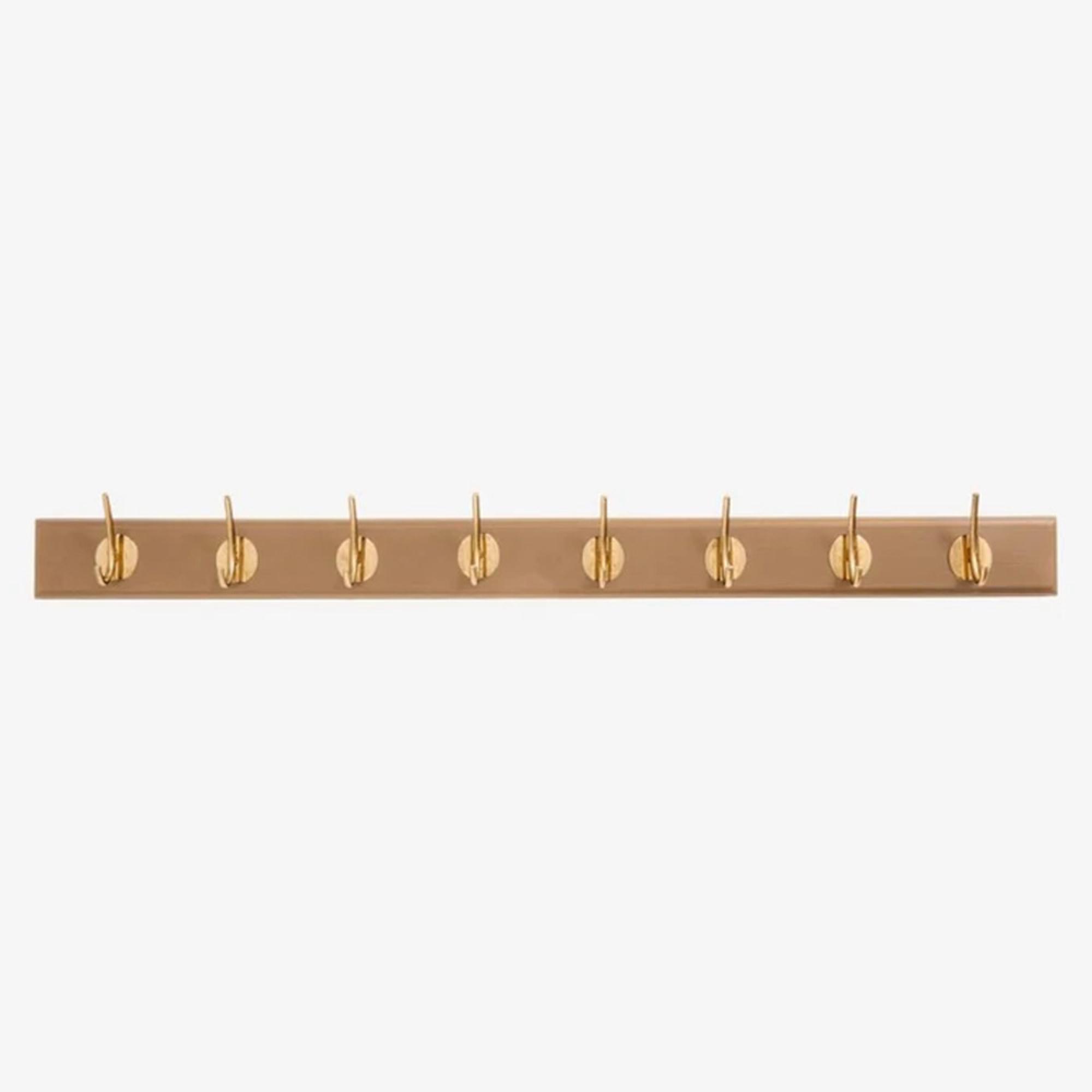 Edgy Coat Rack - Set of 2 - 8 Hooks - Brown