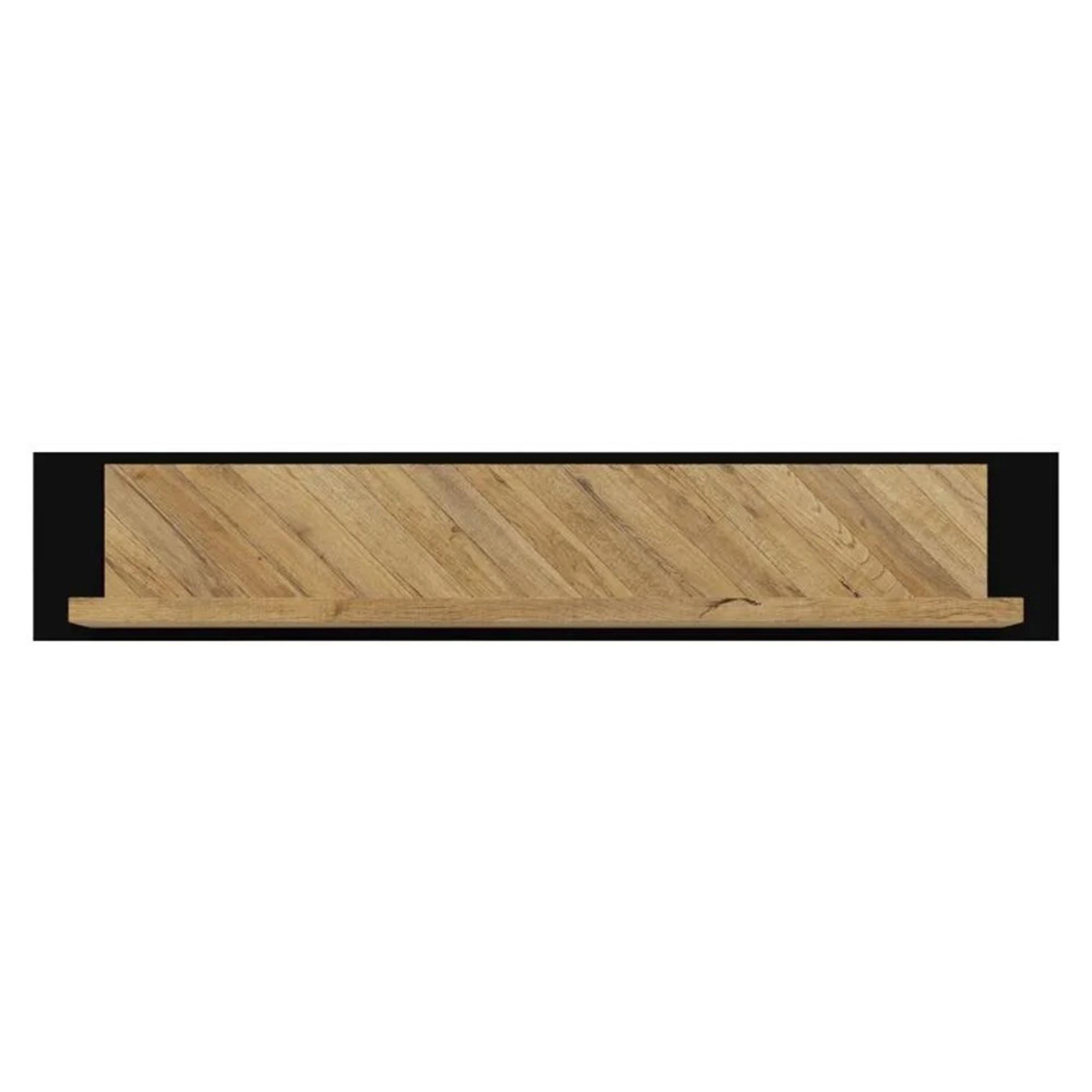 Chevron Wall Shelf - Oak