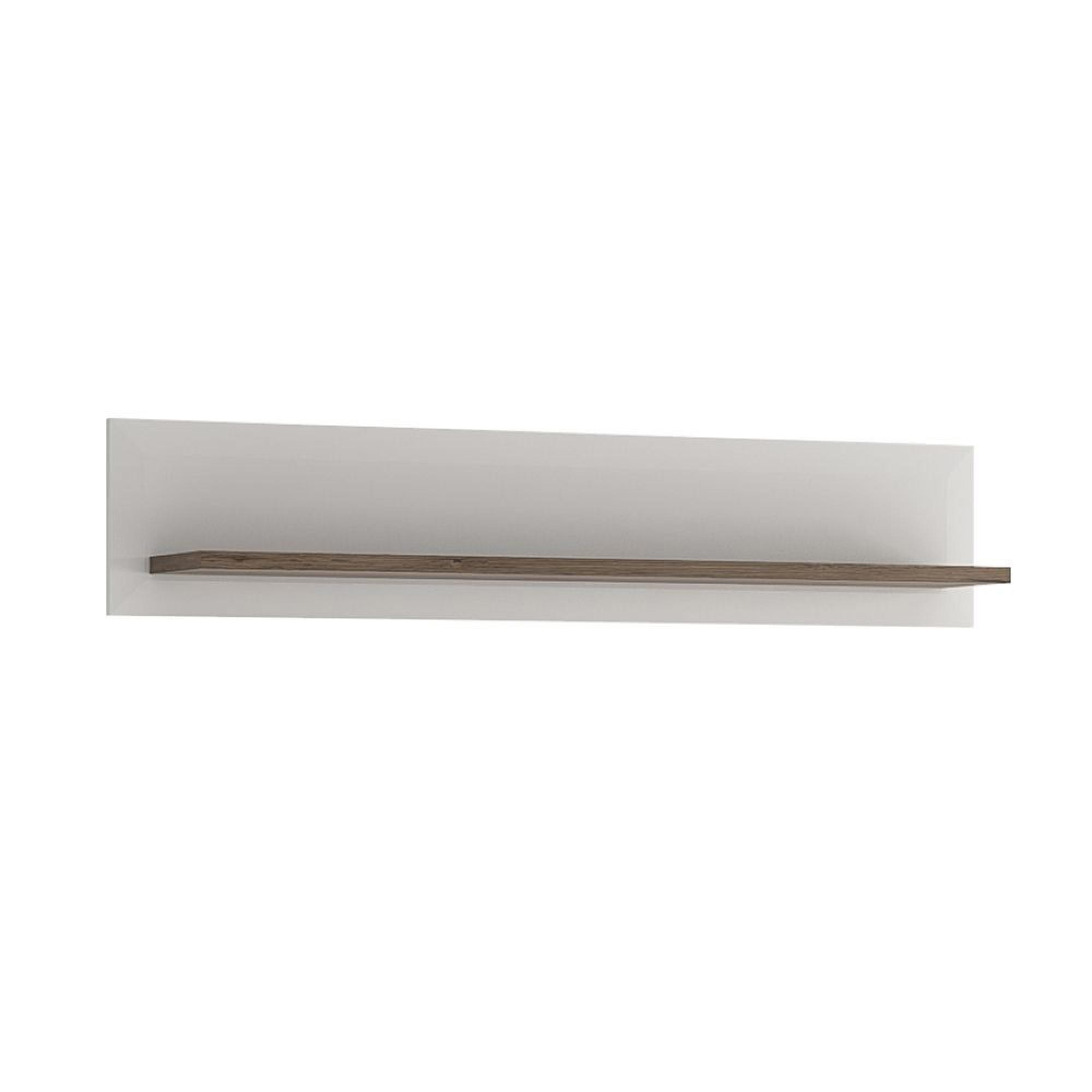 Toronto Wall Shelf - 125cm - White Gloss