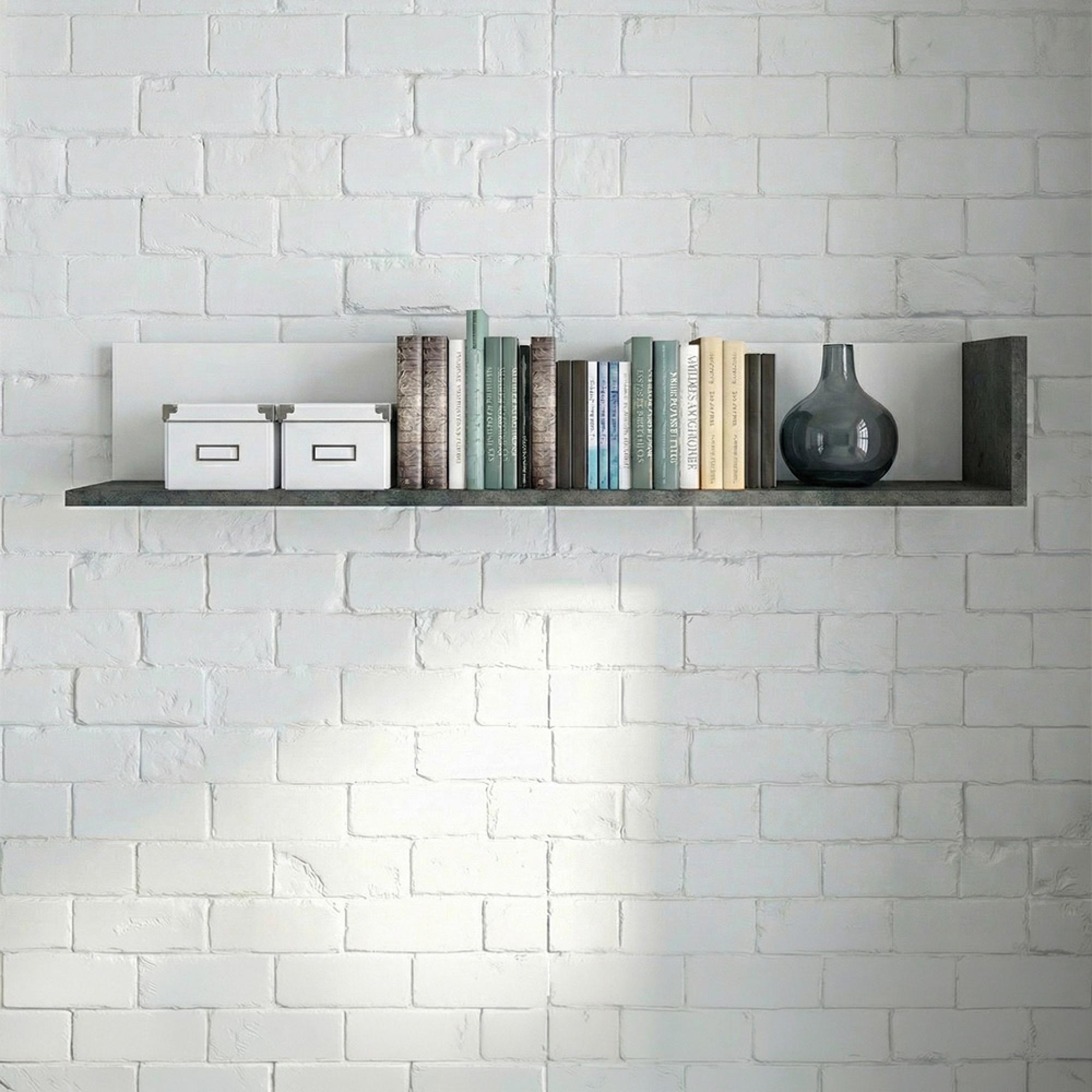 Zingaro Wall Shelf - Grey and White