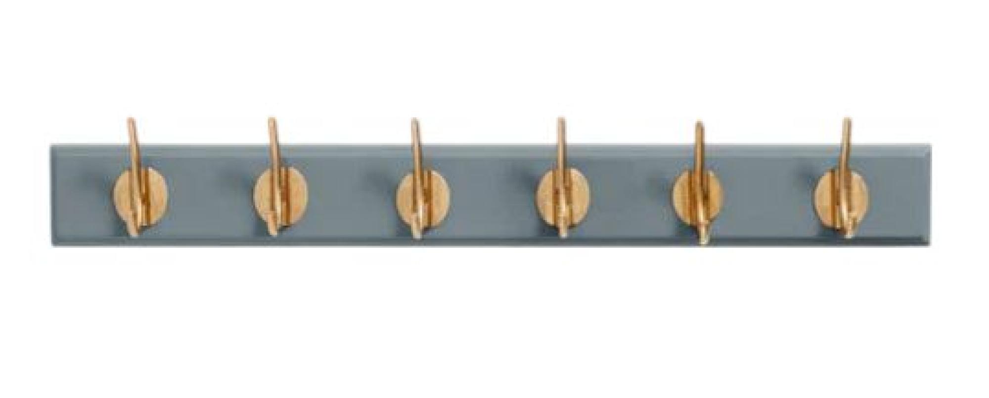 Edgy Grey 6 Hooks Coat Rack (Set of 2)