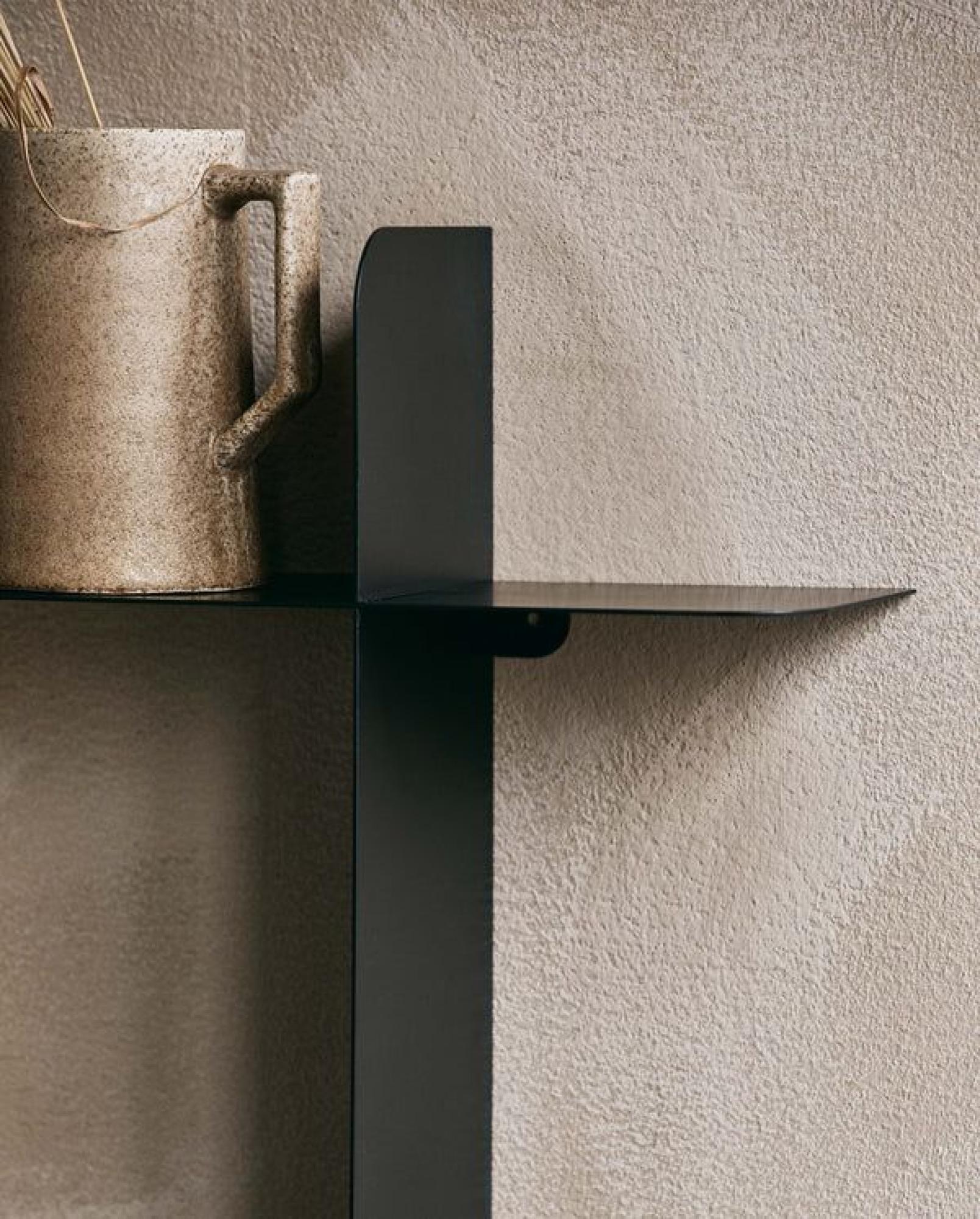 Moca Wall Shelf - Black Painted - Metal