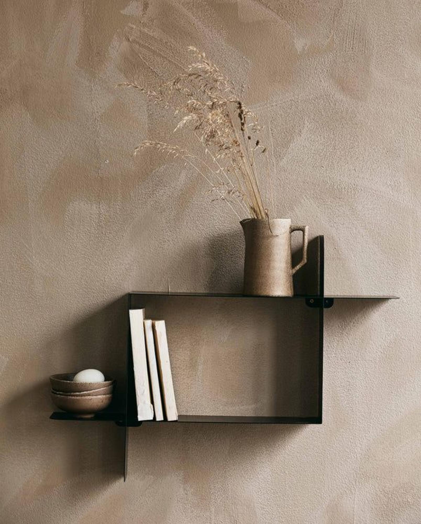Moca Wall Shelf - Black Painted - Metal