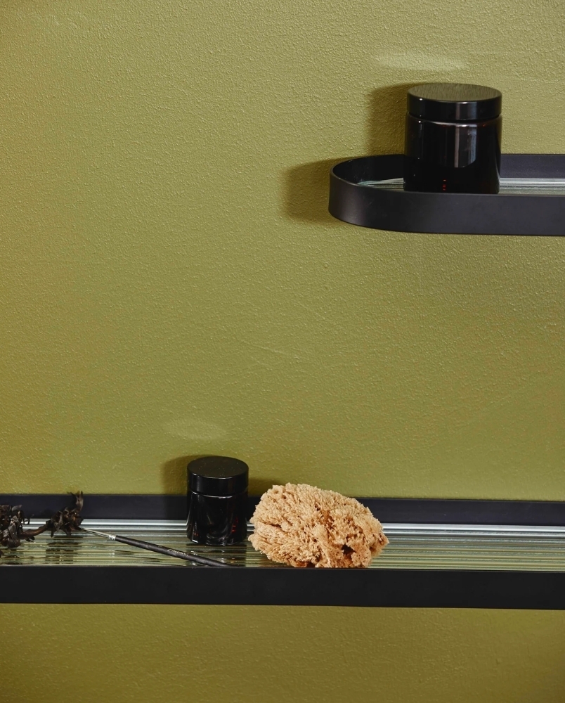 Sotra Wall Shelf - Black - Stainless Steel - Large