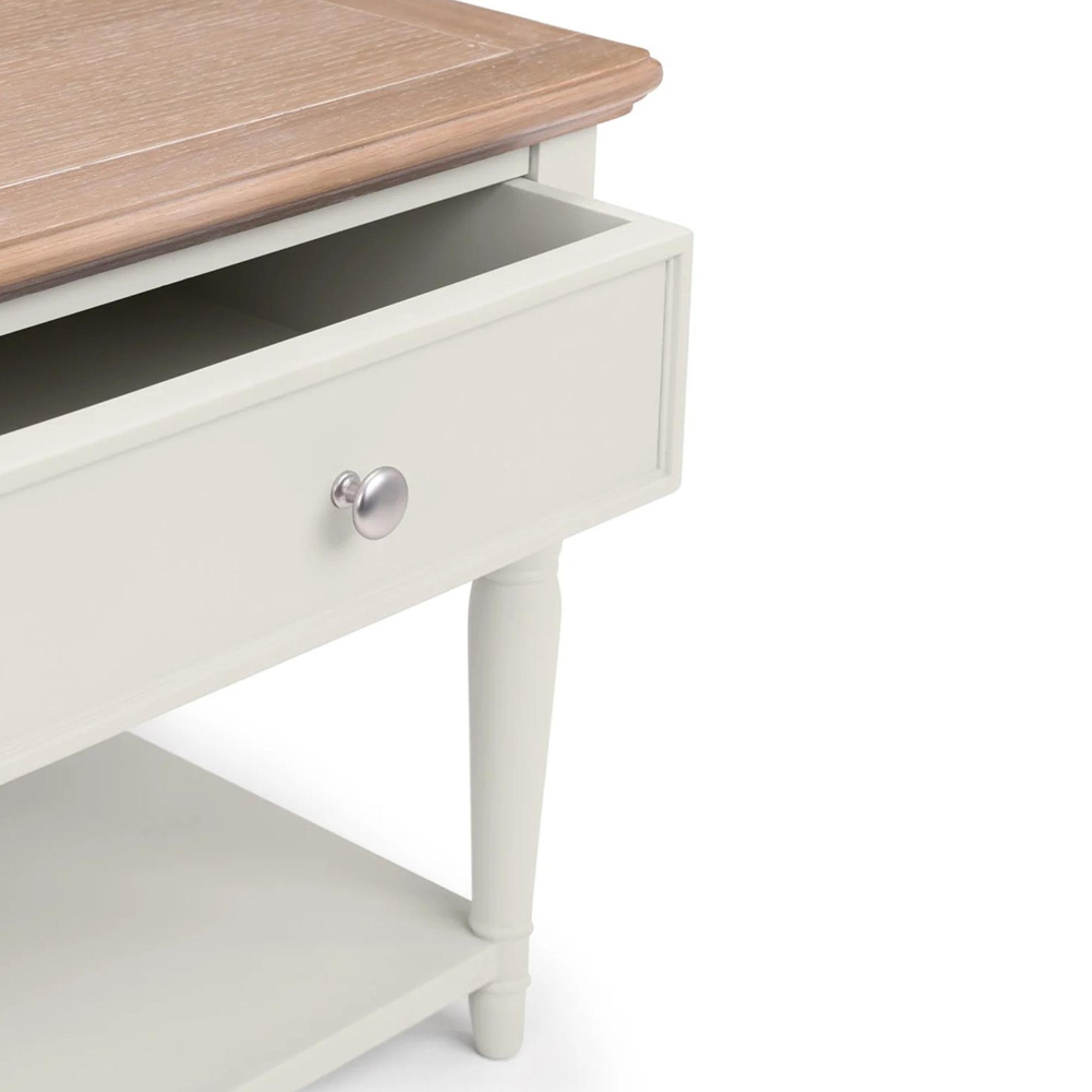 Provence Coffee Table - 2 Drawer - Grey