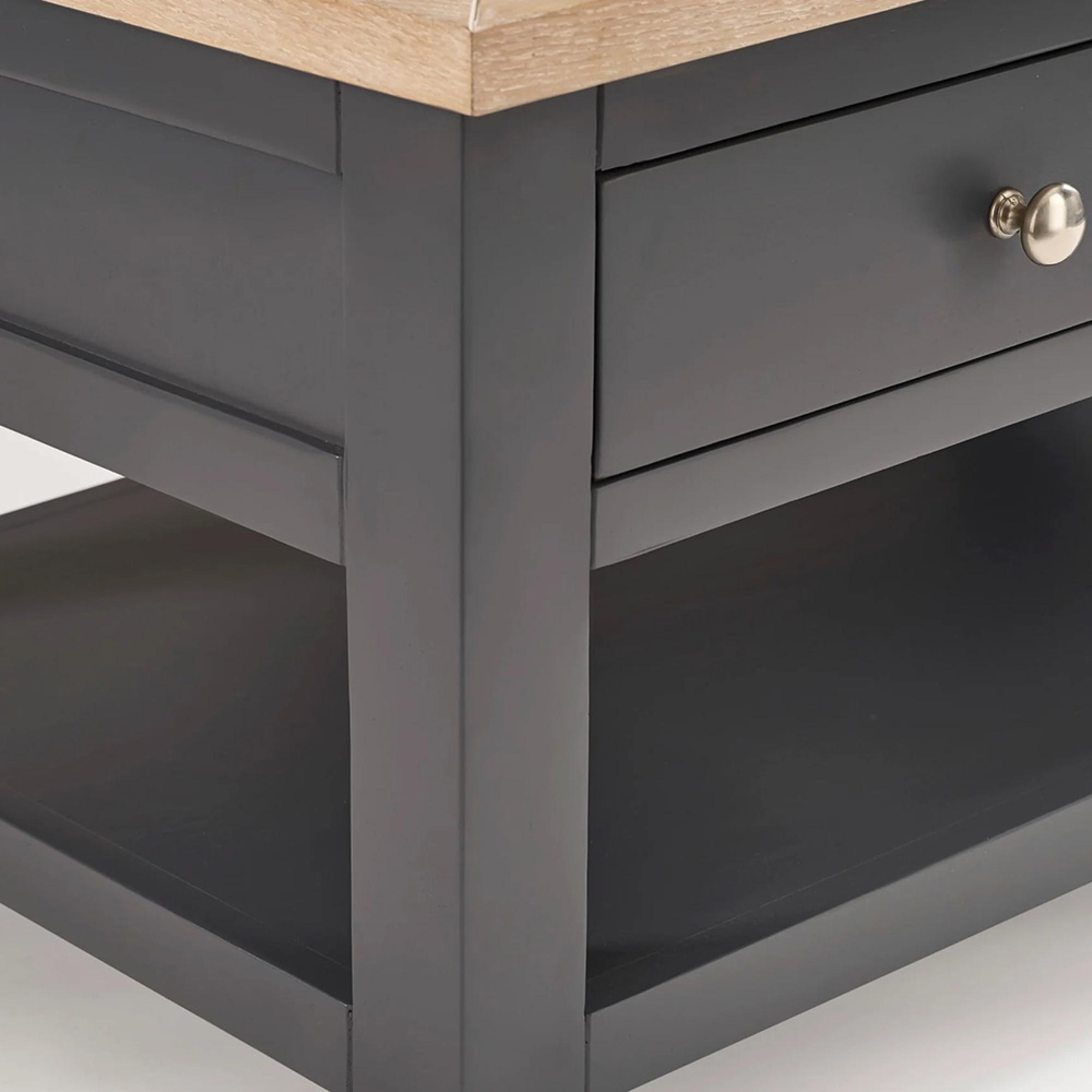 Bordeaux Coffee Table - 2 Drawer - Grey