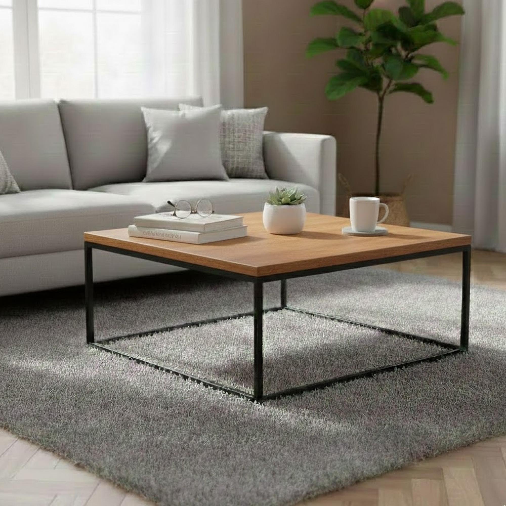Brooklyn Coffee Table - 90cm - Square - Oak