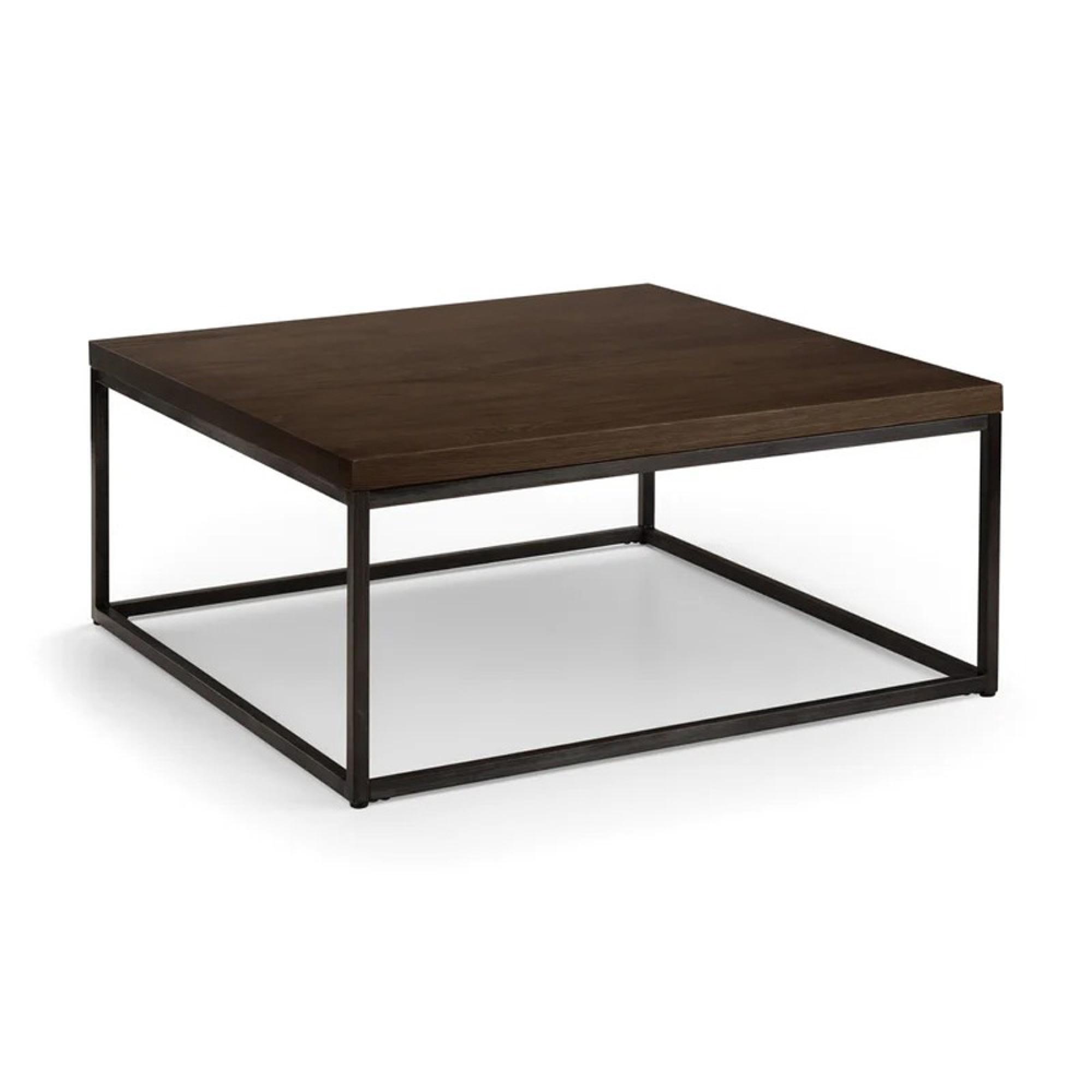 Brooklyn Coffee Table - 90cm - Square - Dark Oak
