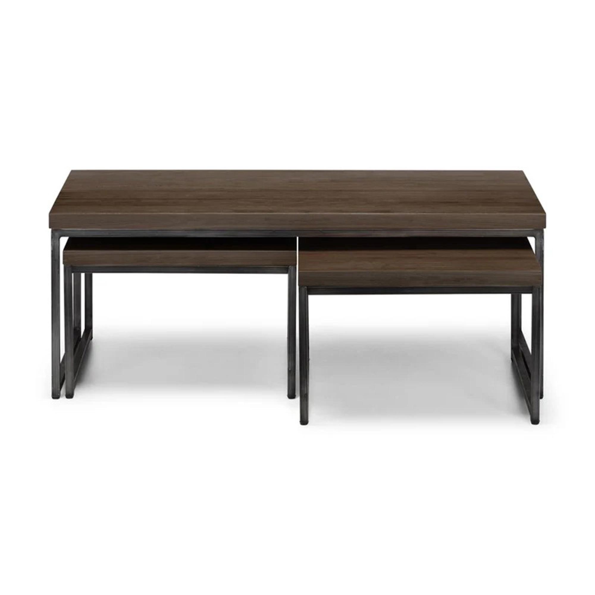 Brooklyn Nest of Coffee Tables - Dark Oak