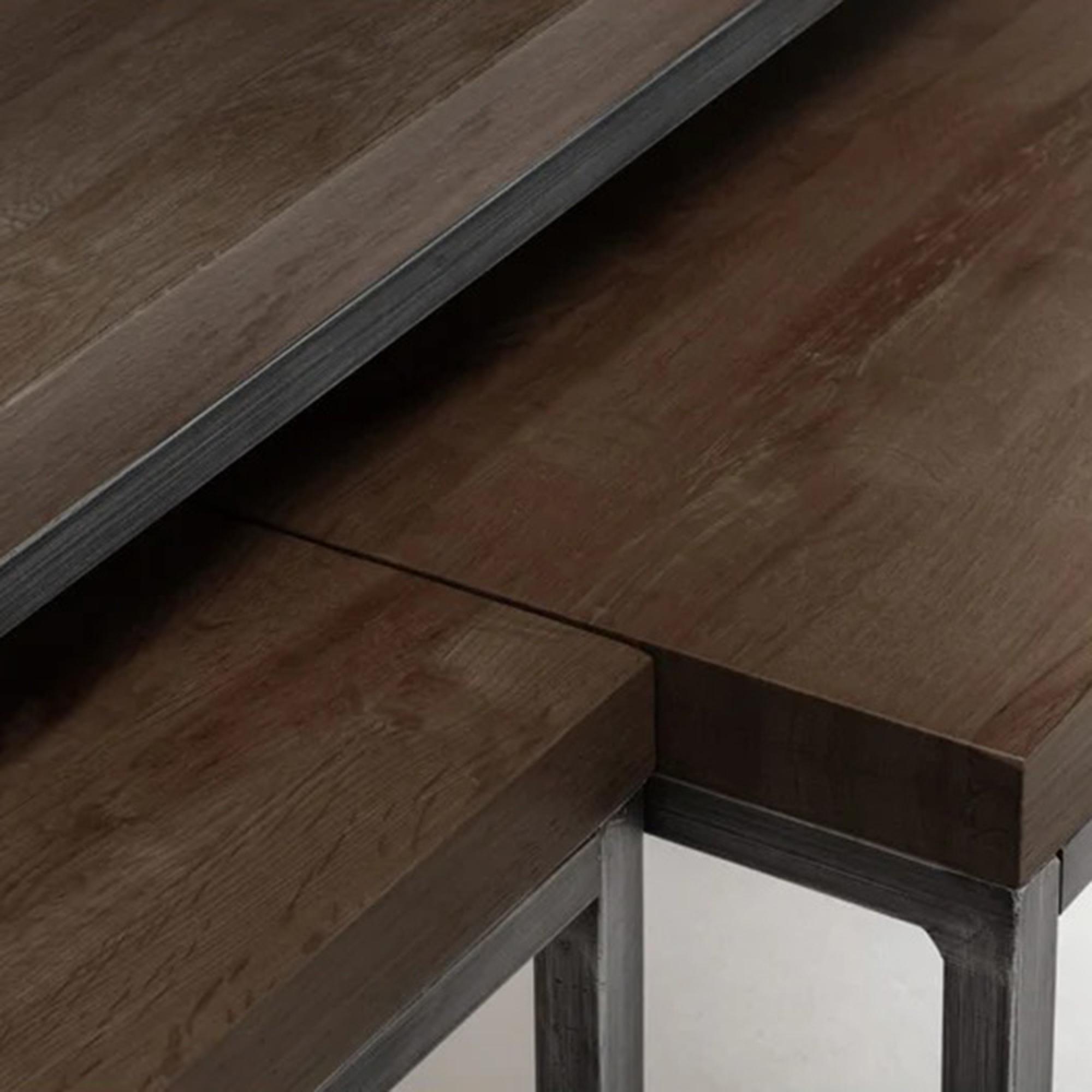 Brooklyn Nest of Coffee Tables - Dark Oak