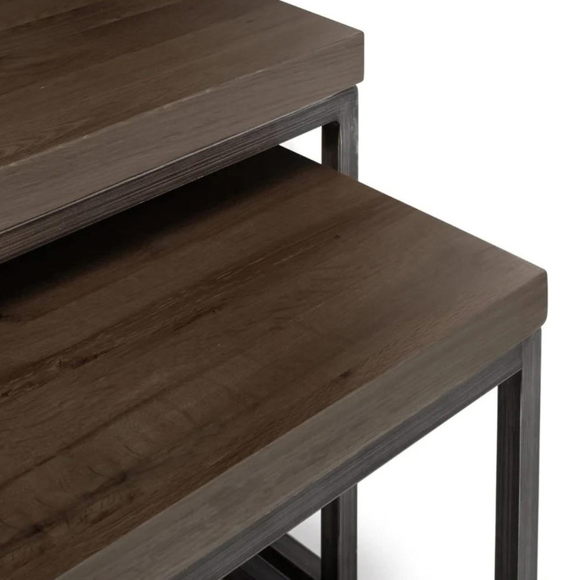Brooklyn Nest of Coffee Tables - Dark Oak