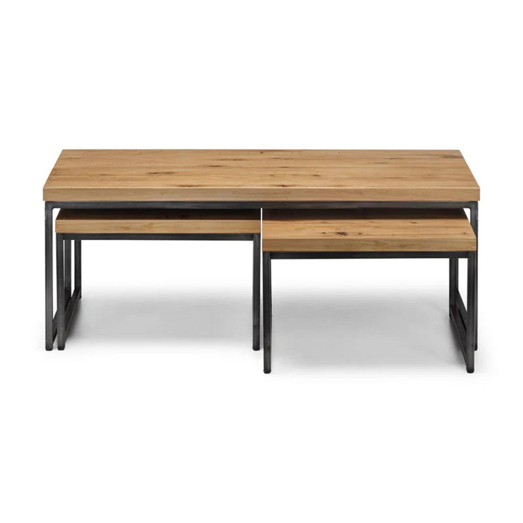 Brooklyn Nest of Coffee Tables - Oak