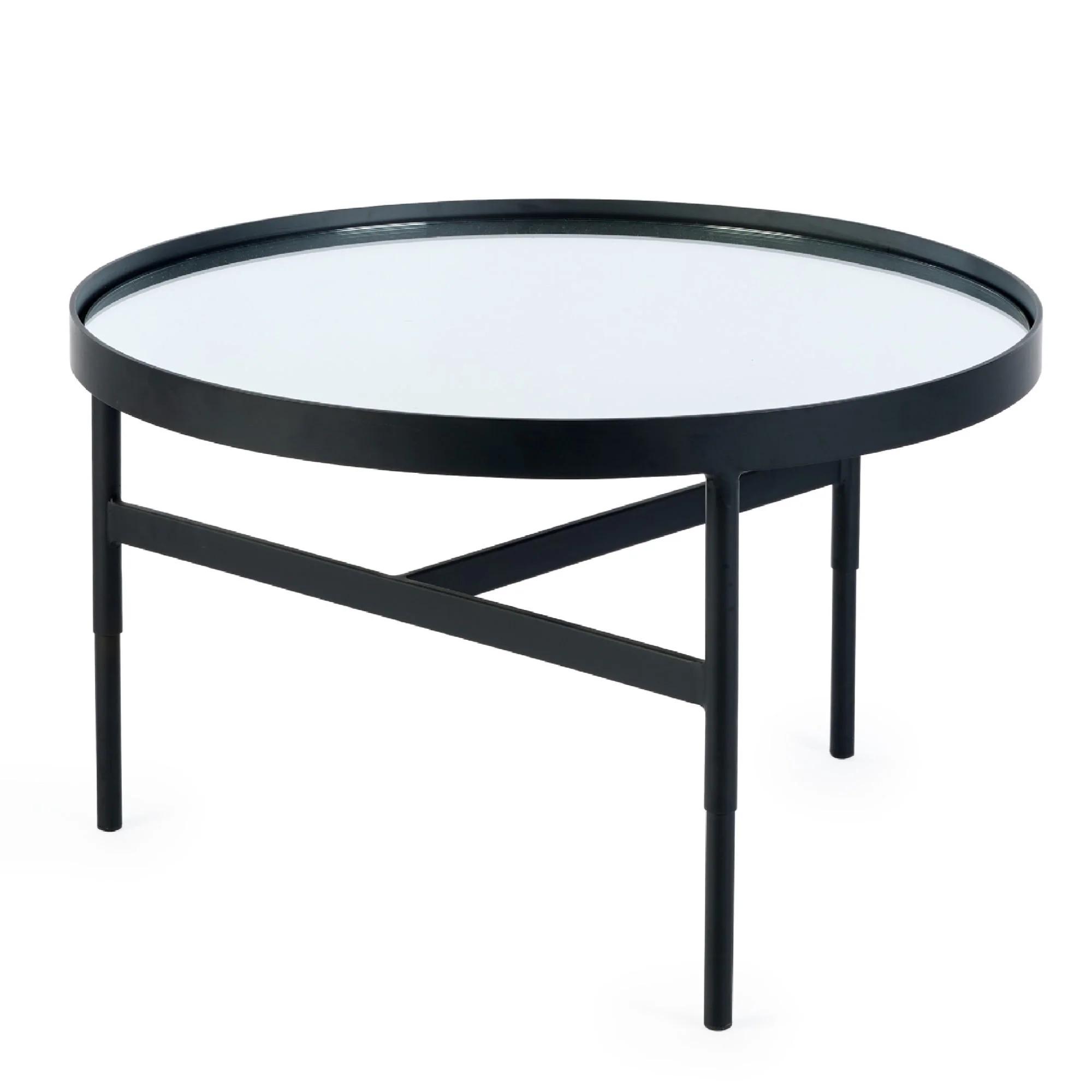 Franki Coffee Table - 70cm - Round - Black Metal
