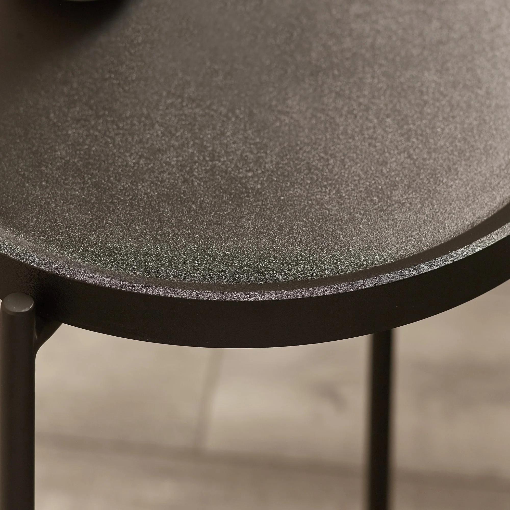 Sagrada Coffee Table Set - Round - Black Metal