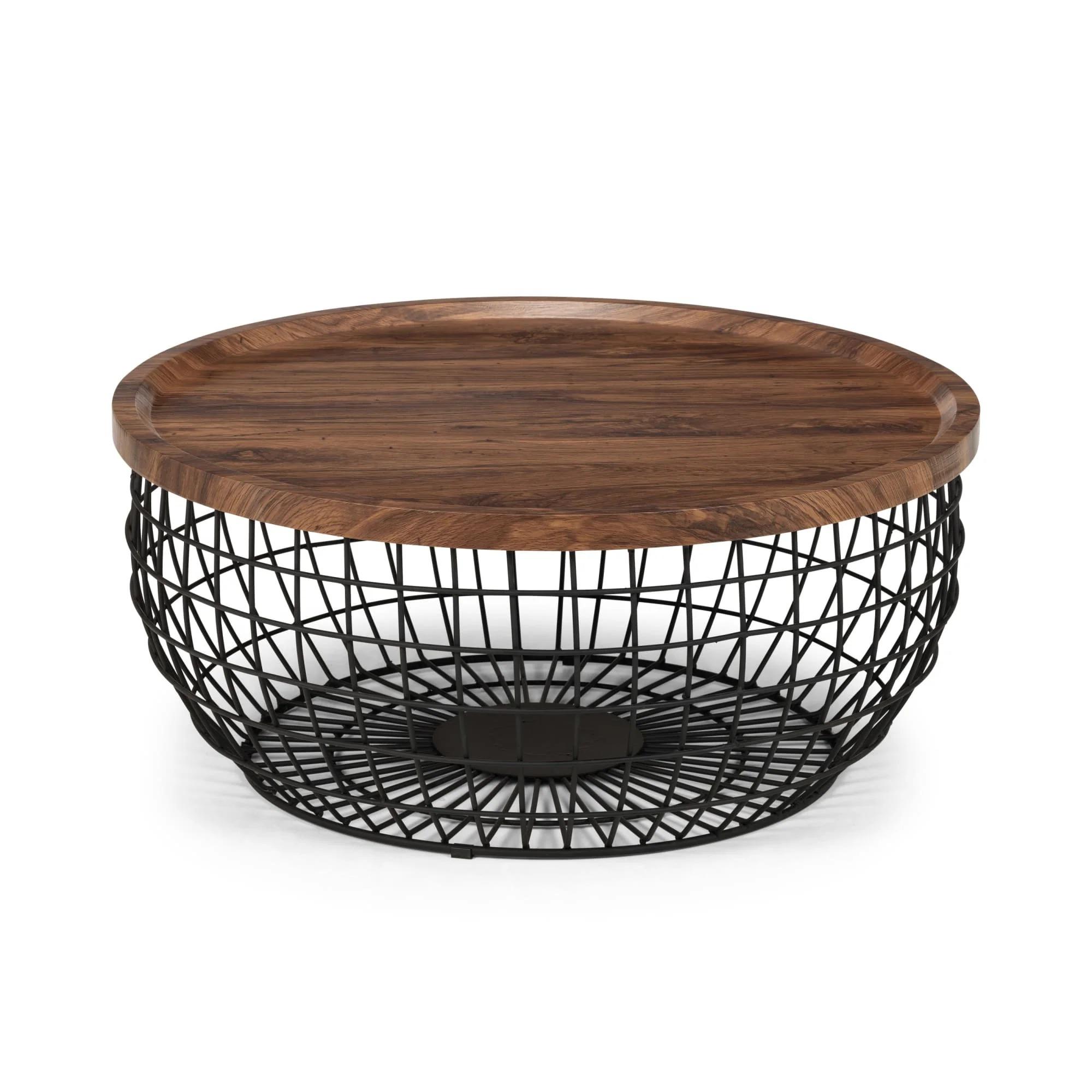Smithson Coffee Table - 80cm - Round - Walnut