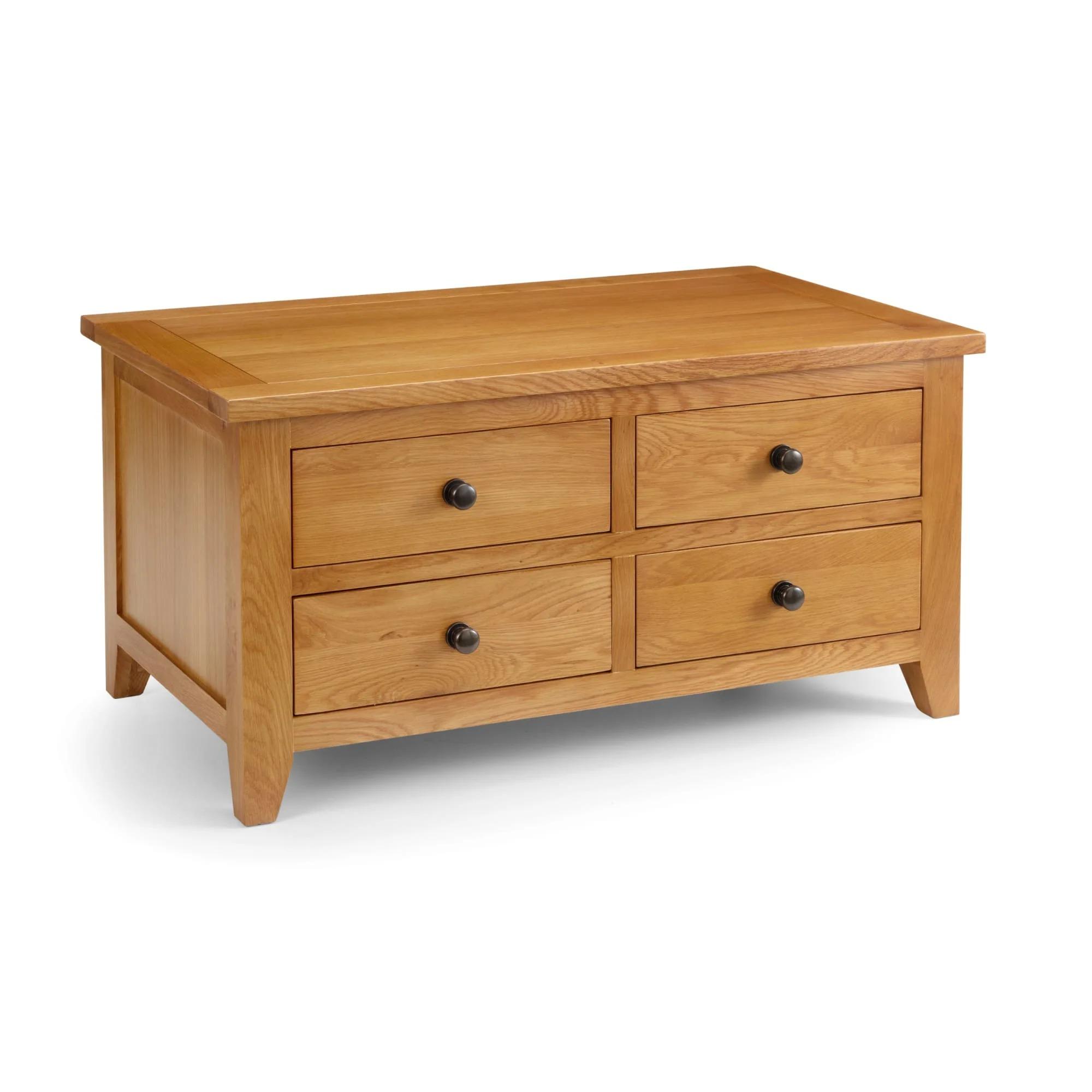 Astoria Oak Coffee Table - 4 Drawer