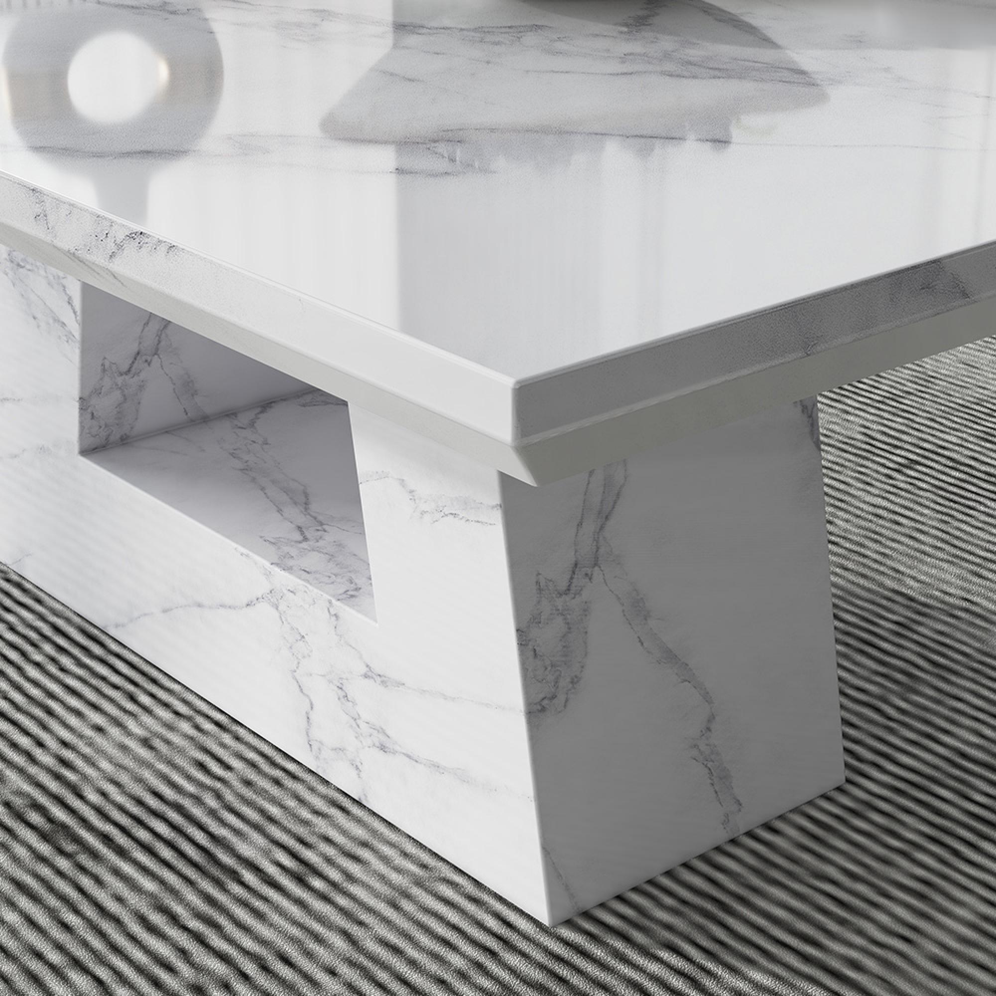 Milan Coffee Table - White Marble