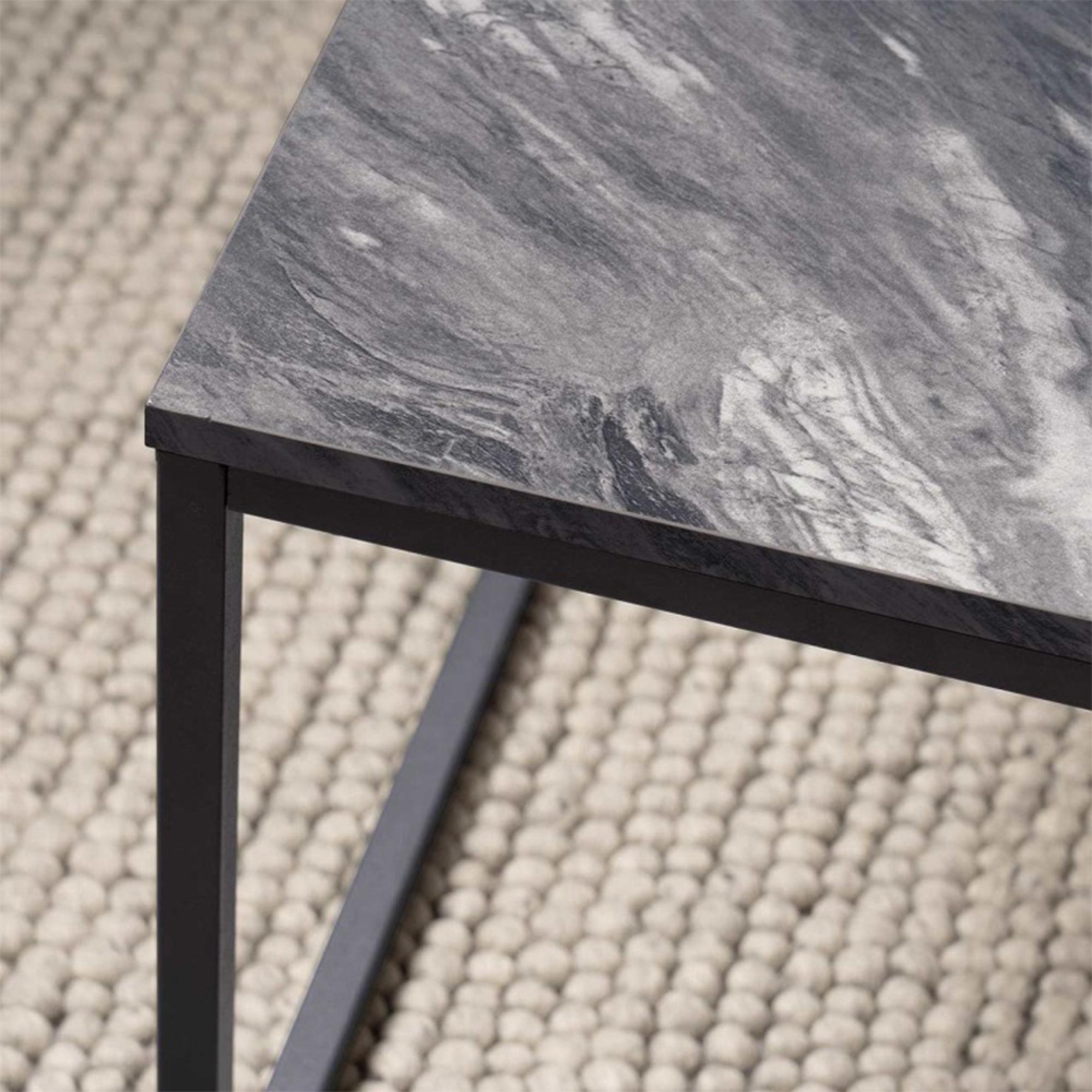 Alora Coffee Table - Black Marble Effect