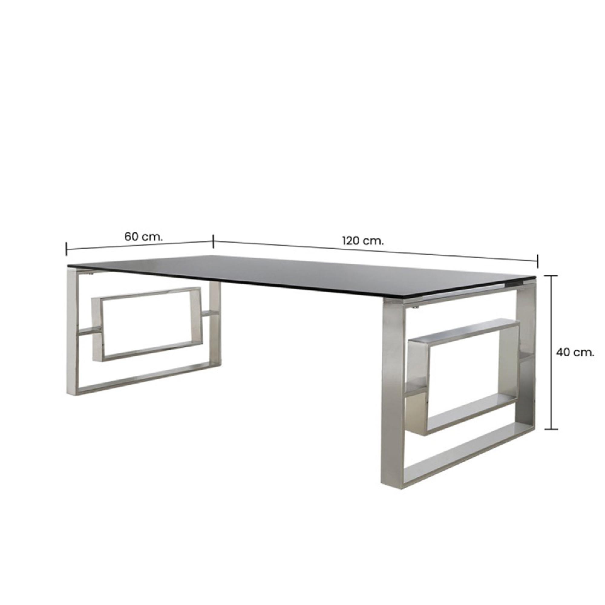 Apex Coffee Table - Clear Glass and Chrome