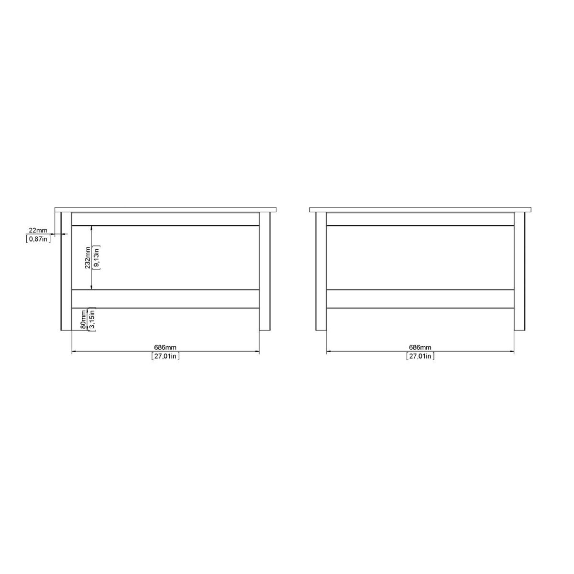 Barcelona Jackson Hickory Oak Coffee Table