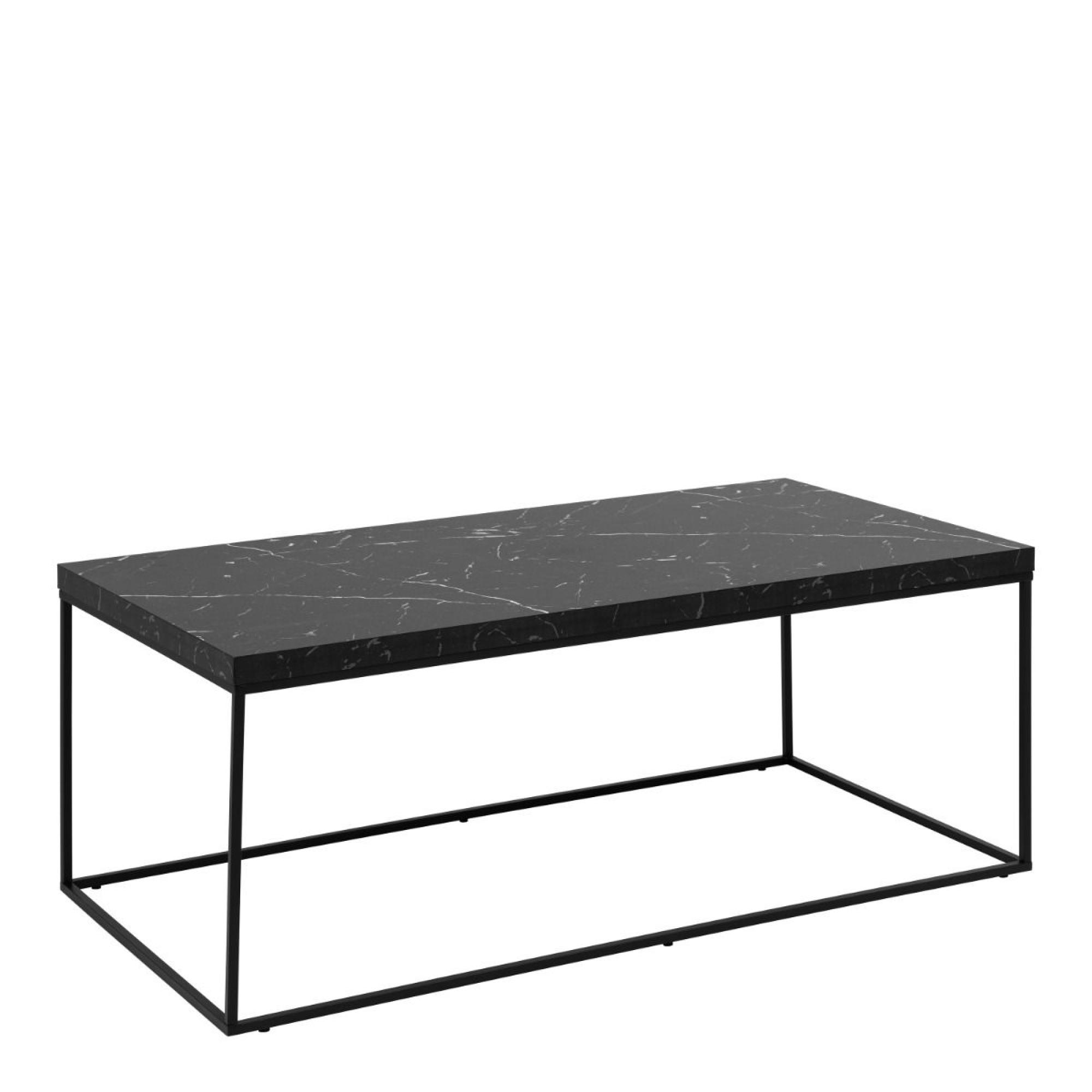 Barossa Black Marble Effect 110cm Coffee Table