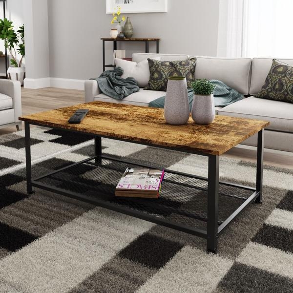 Barren Rustic Oak Coffee Table