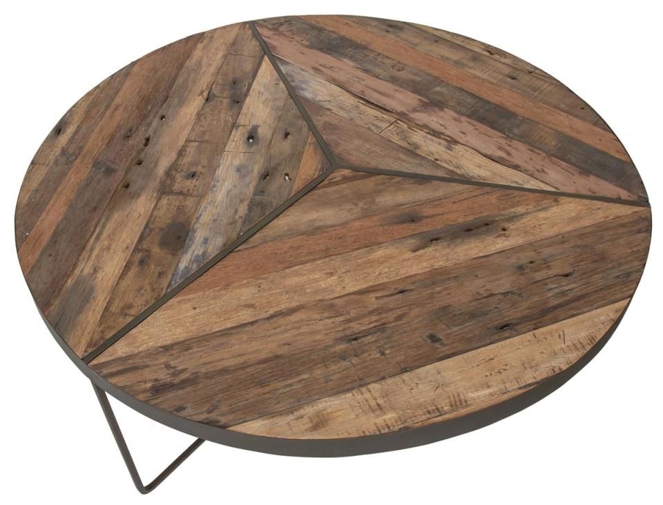 Boatwood Large Round Coffee Table