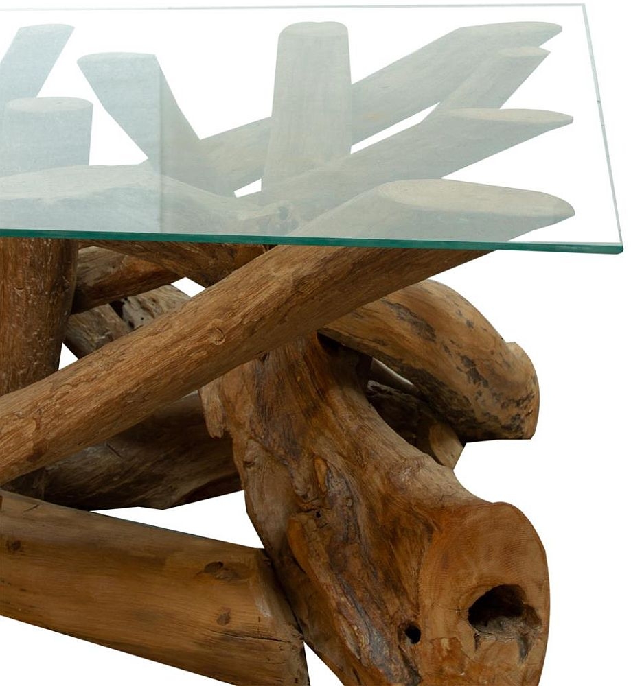 Branchwood Coffee Table - Glass Top