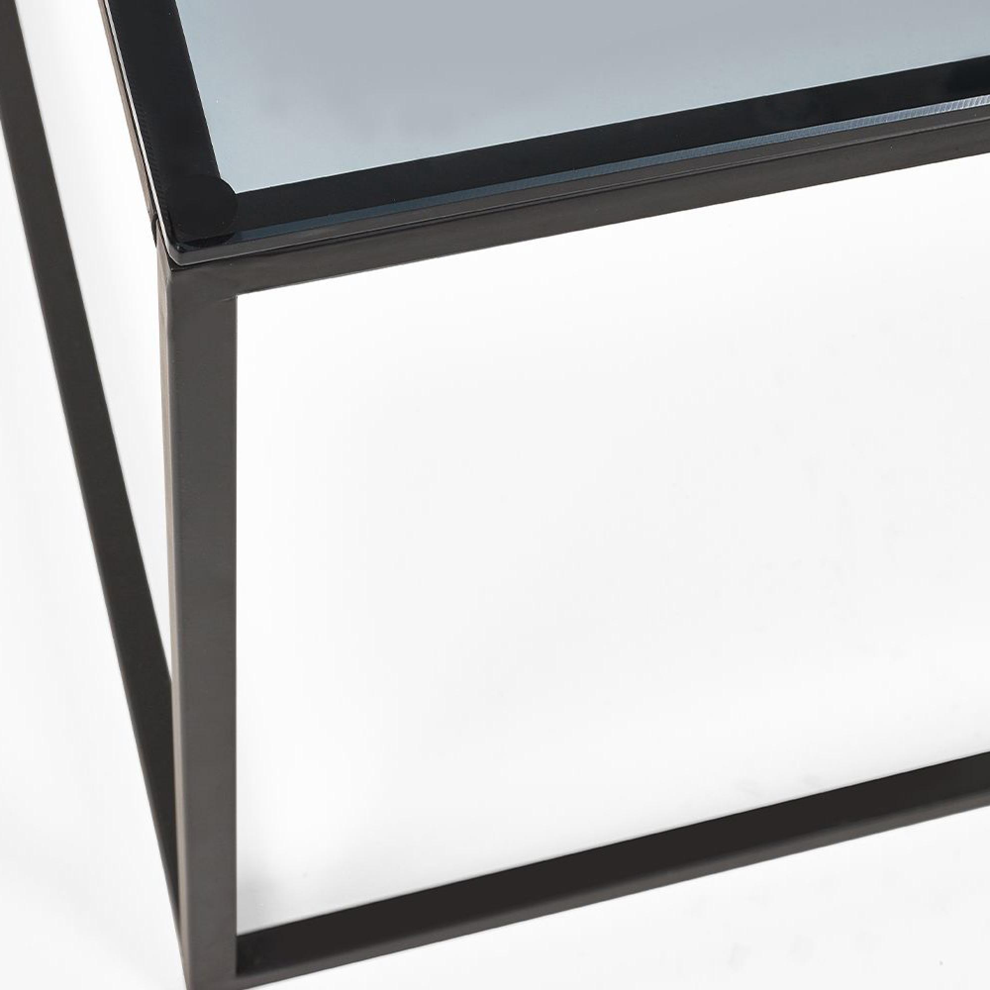 Chicago Coffee Table - 110cm - Smoked Glass