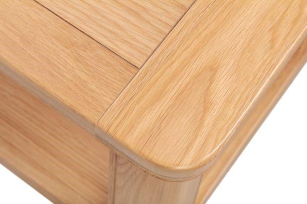 Clarion Coffee Table - with Shelf - Oak