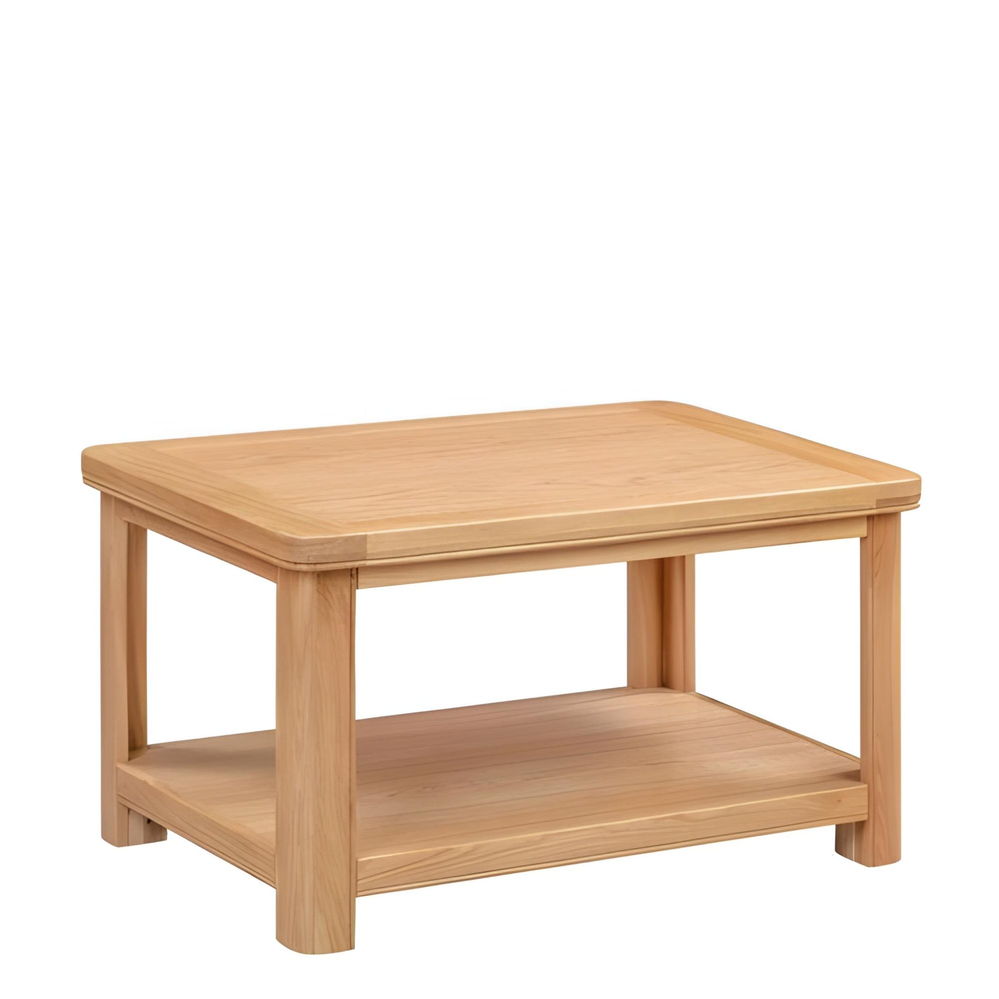 Clarion Coffee Table - with Shelf - Oak