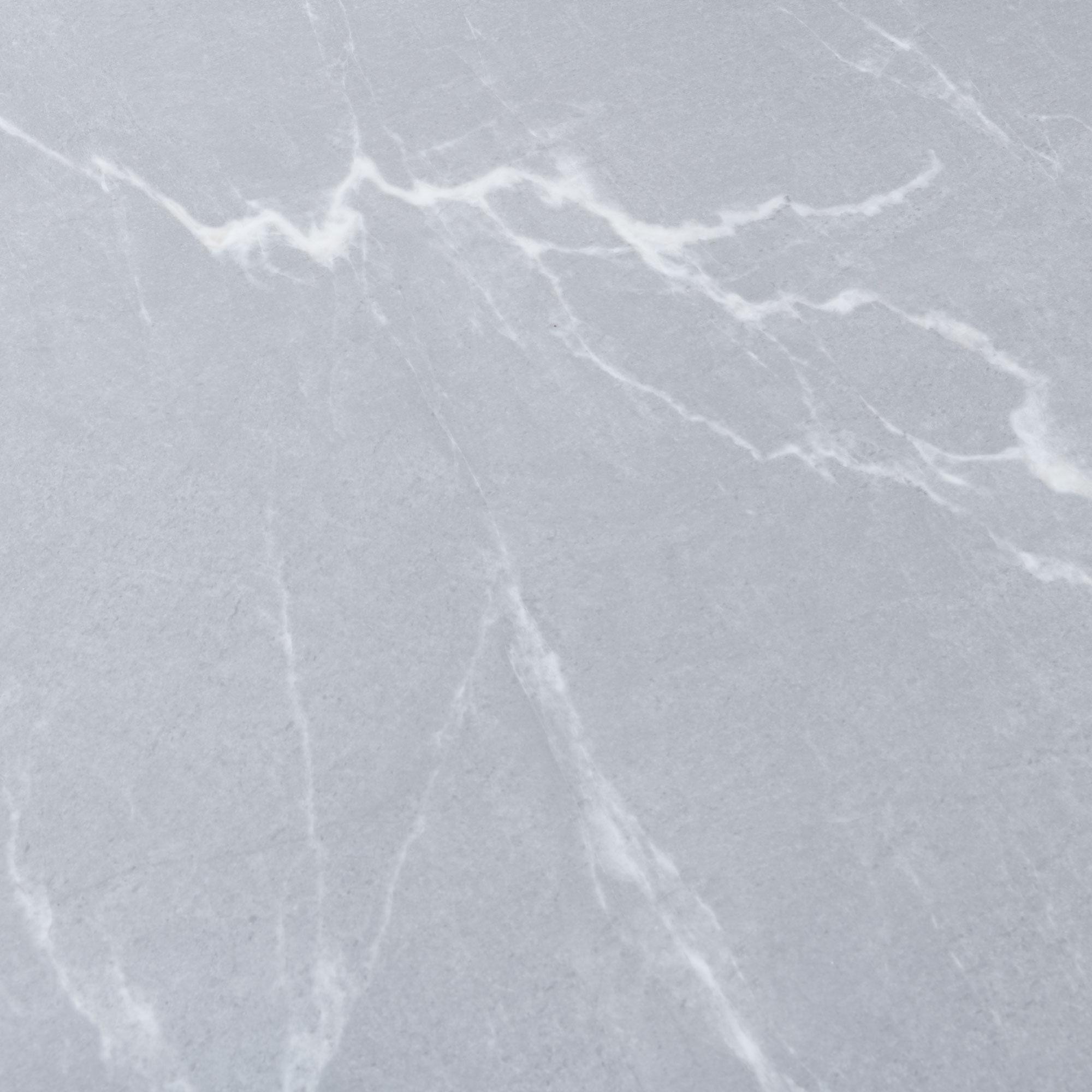 Clearance - Chopstick Coffee Table - Round - Grey Glass - Black Metal Legs