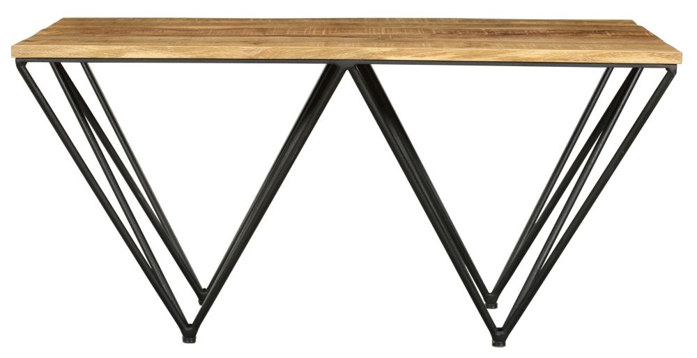 Clearance - Cosgrove Coffee Table - Mango Wood - Black Metal Hairpin Legs