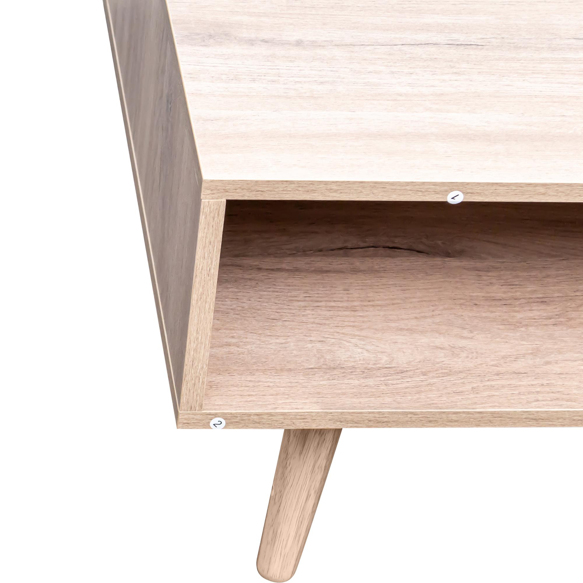 Clearance - Ferrero Coffee Table - 1 Drawer - Natural and Woven Rattan