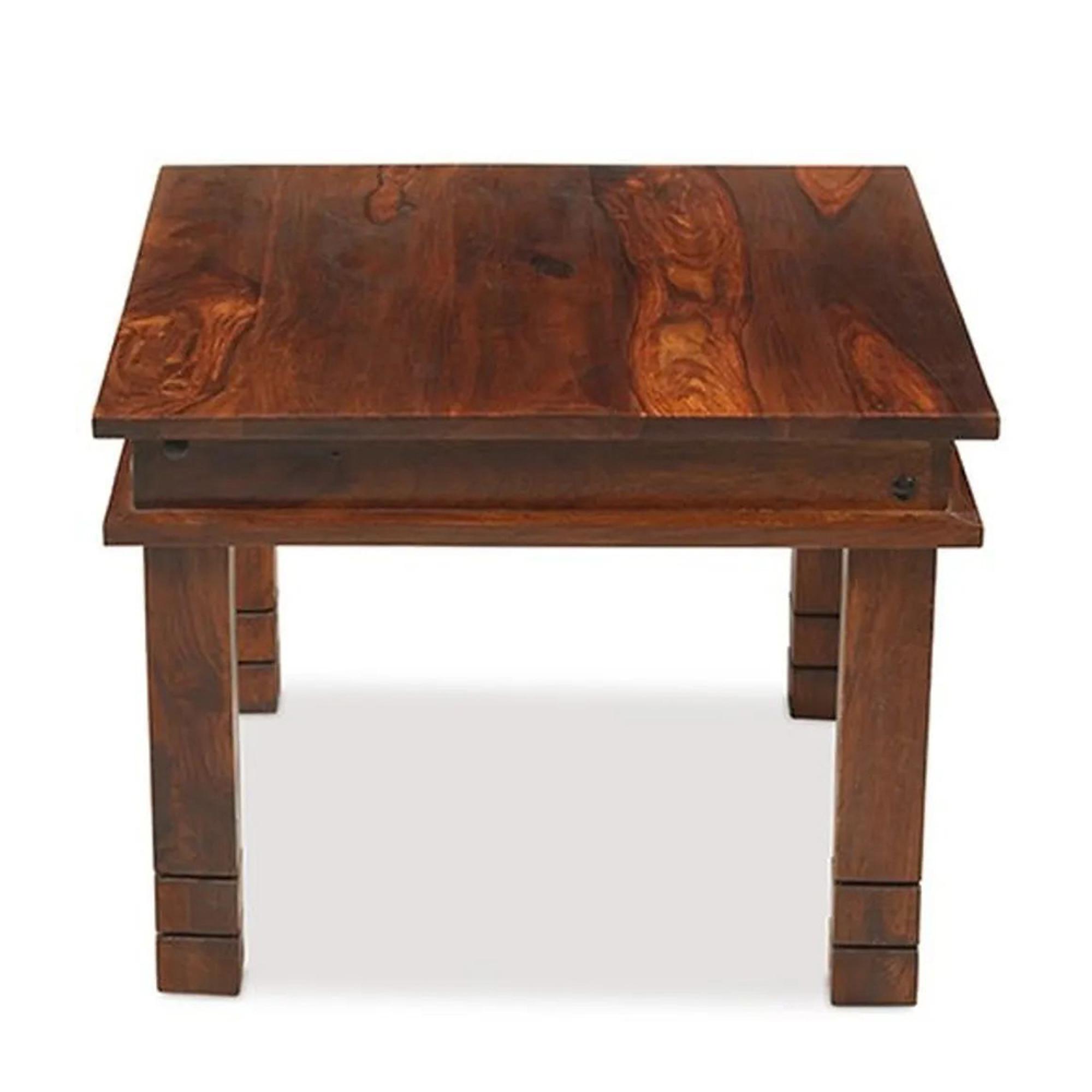 Clearance - Jali Indian Sheesham Chunky Small Coffee Table - FSS16190