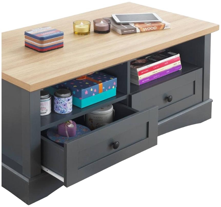 Cobb 2 Drawer Coffee Table - Variant Available