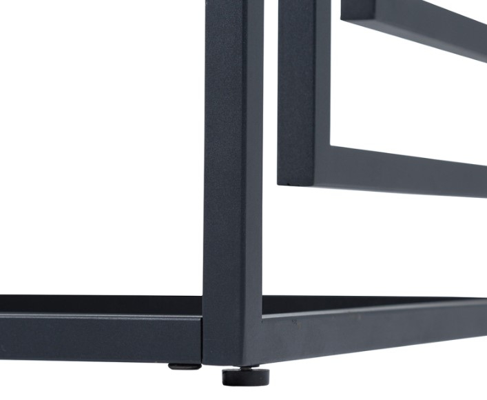 Devon Coffee Table - Grey Wood and Black